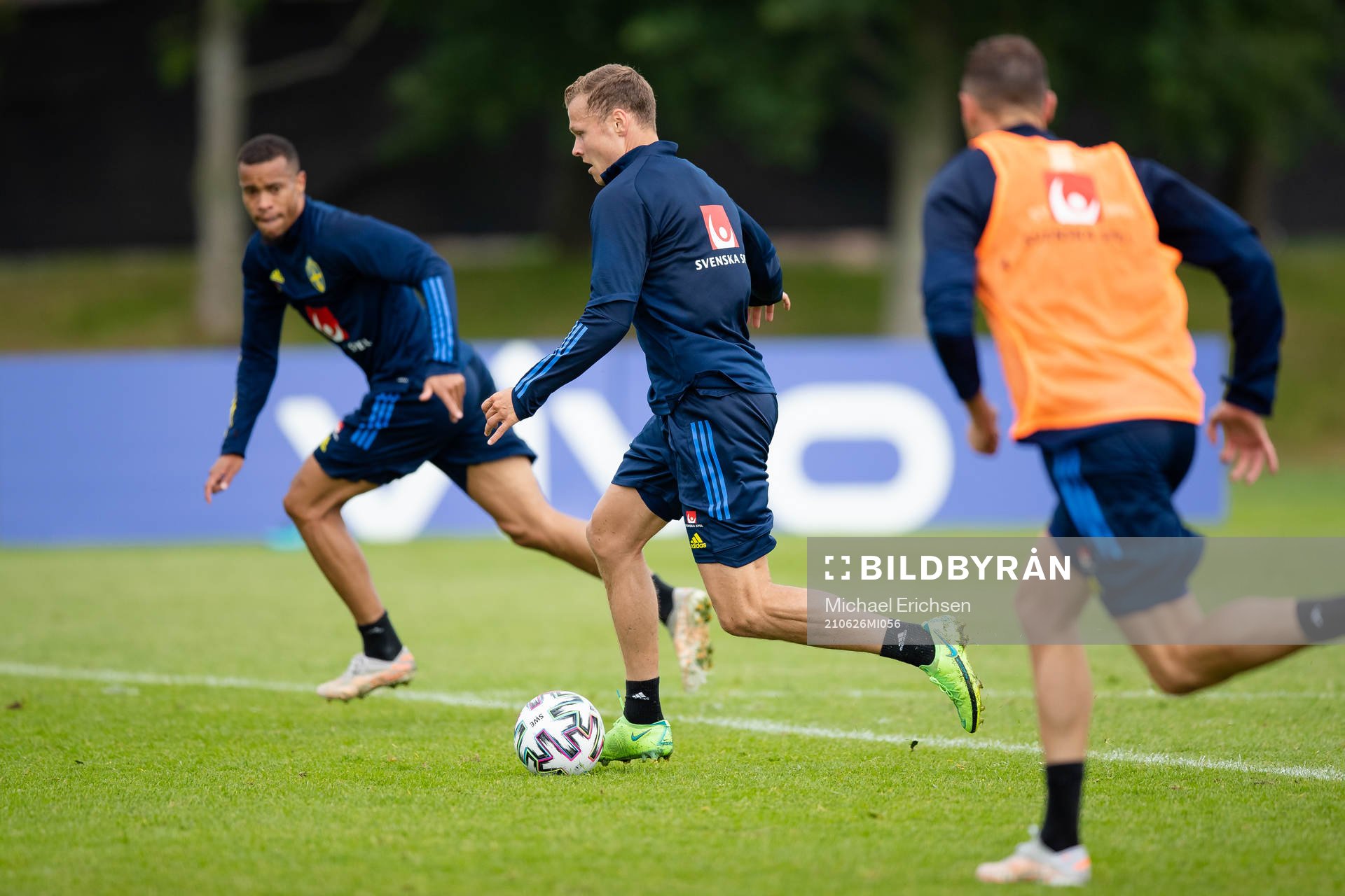 Viktor Claesson of the Swedish national football team at a