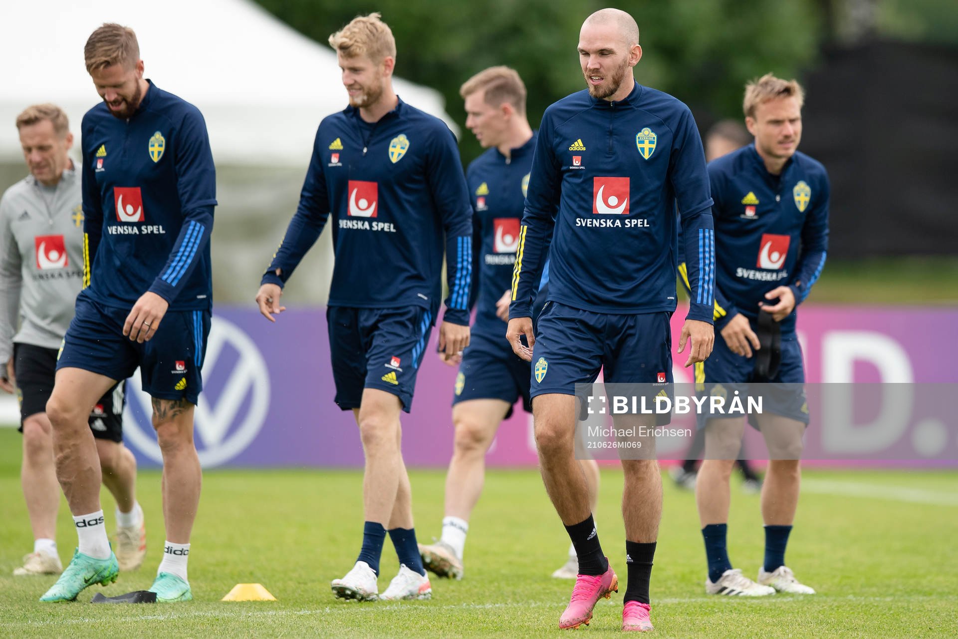 Marcus Danielson of the Swedish national football team at a
