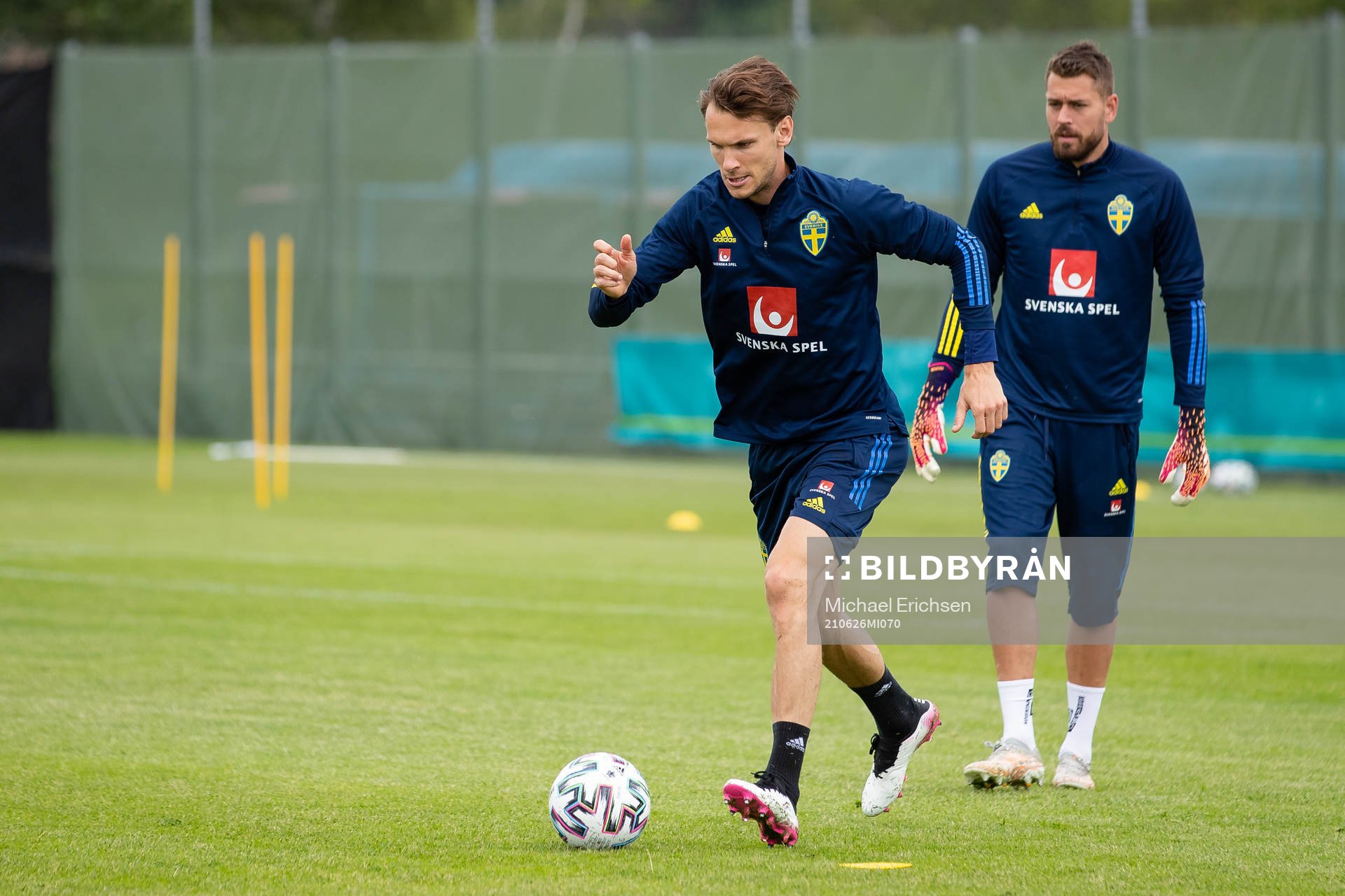 Albin Ekdal of the Swedish national football team at a