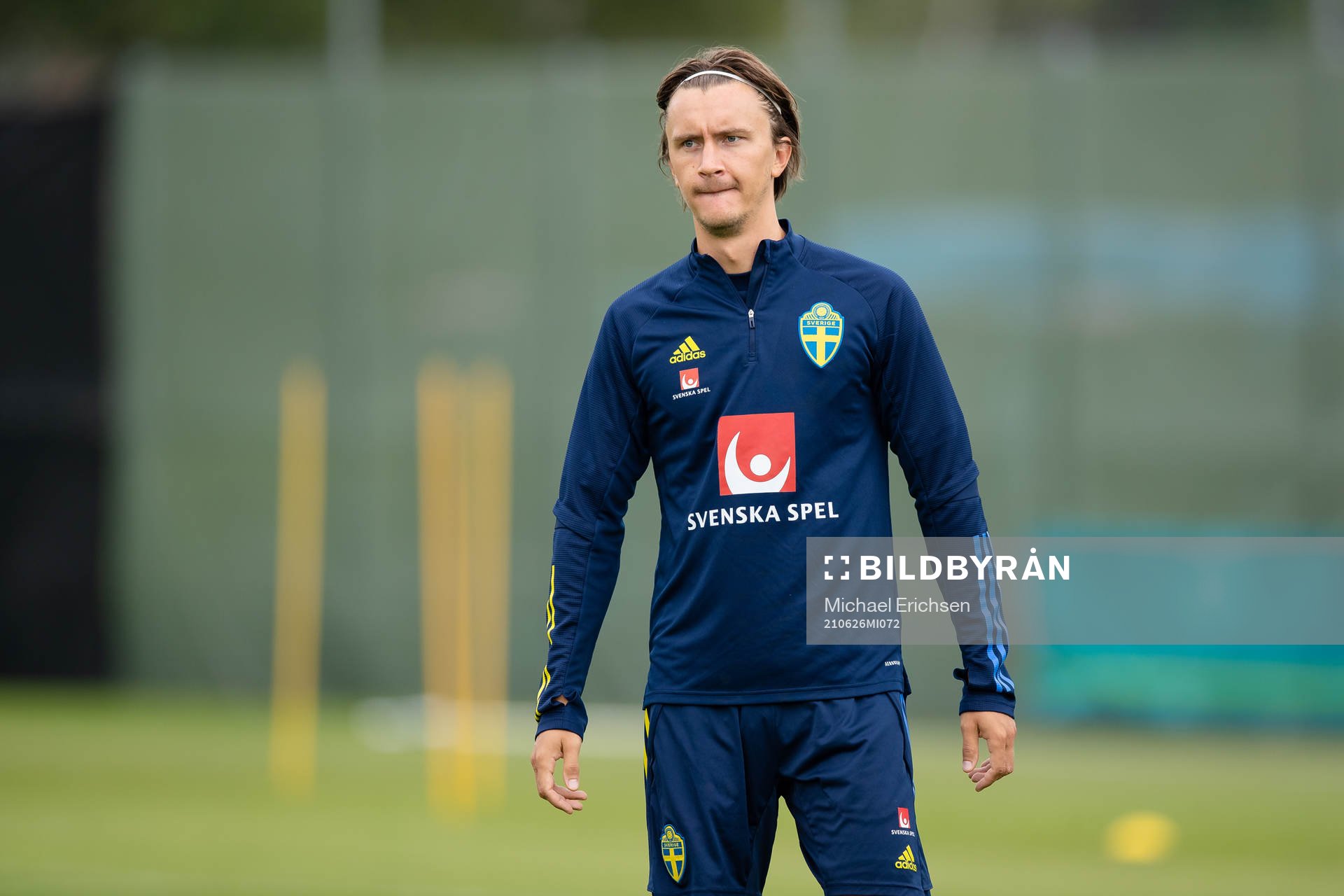 Kristoffer Olsson of the Swedish national football team at