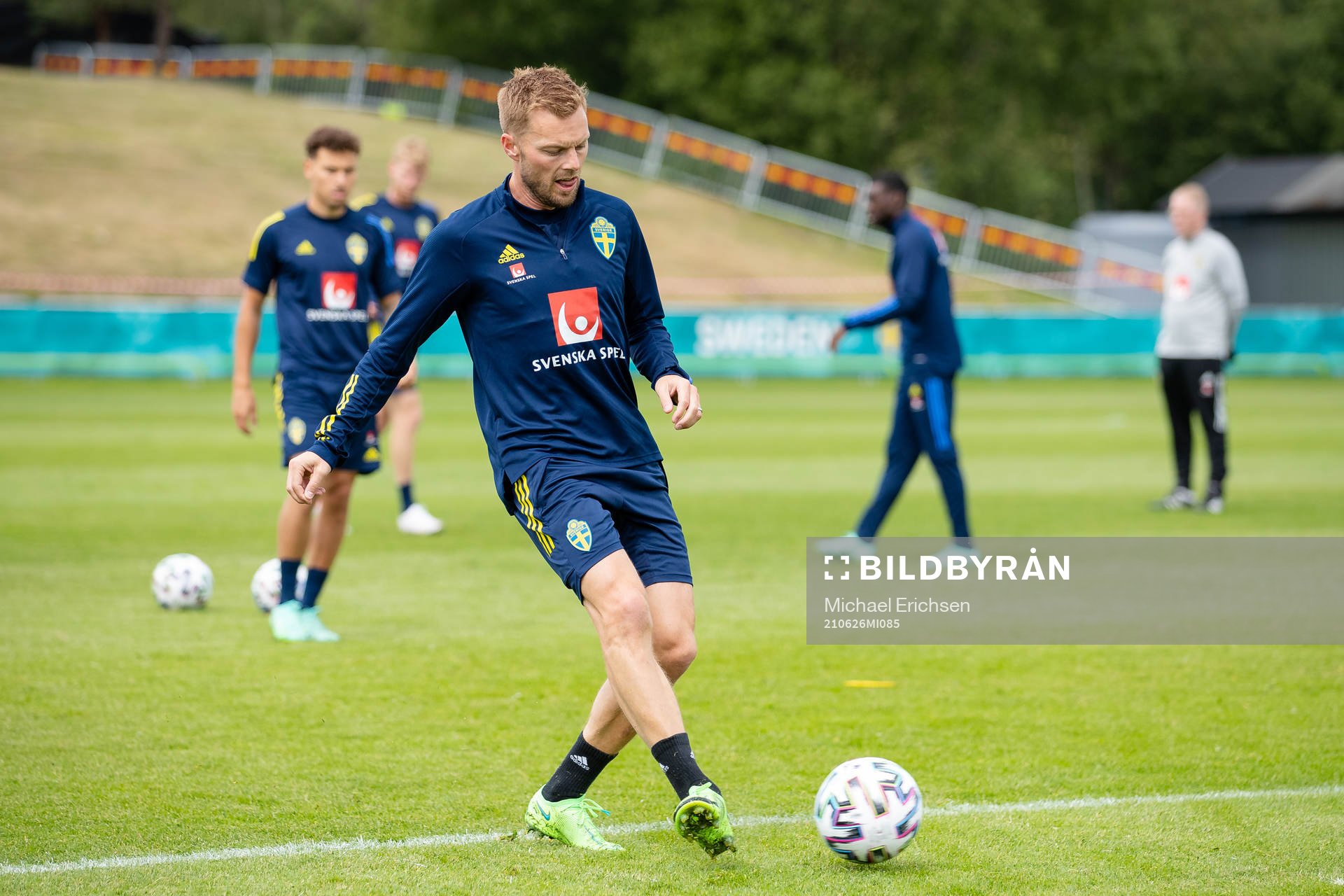 Sebastian Larsson of the Swedish national football team at