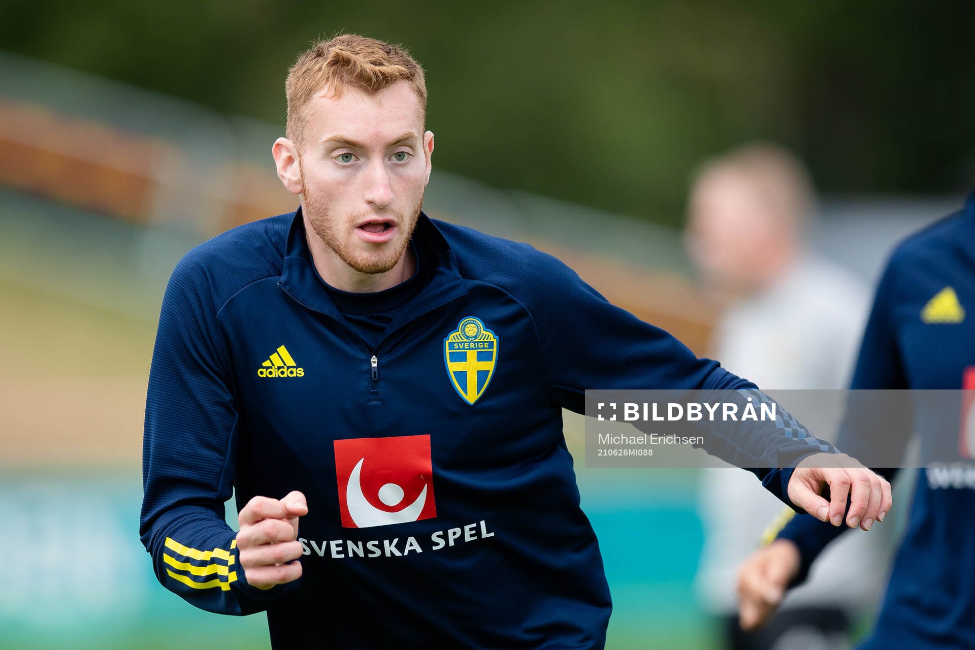 Dejan Kulusevski of the Swedish national football team at a