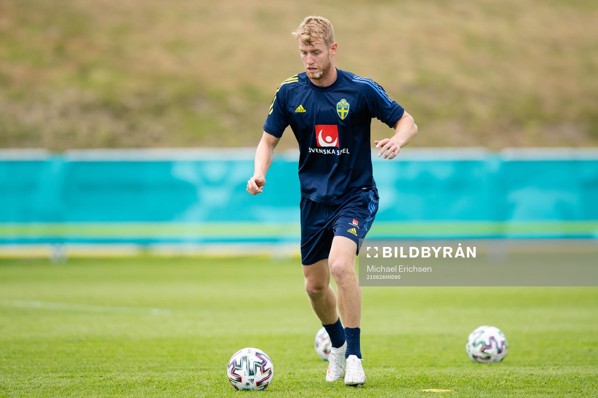Filip Helander of the Swedish national football team at a