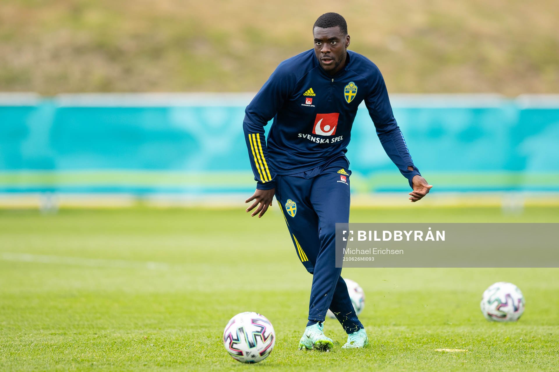 Ken Sema of the Swedish national football team at a