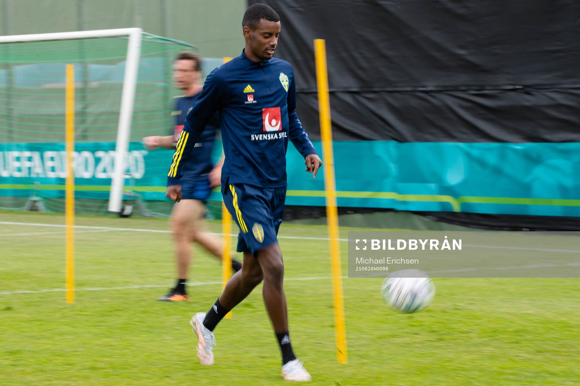 Alexander Isak of the Swedish national football team at a