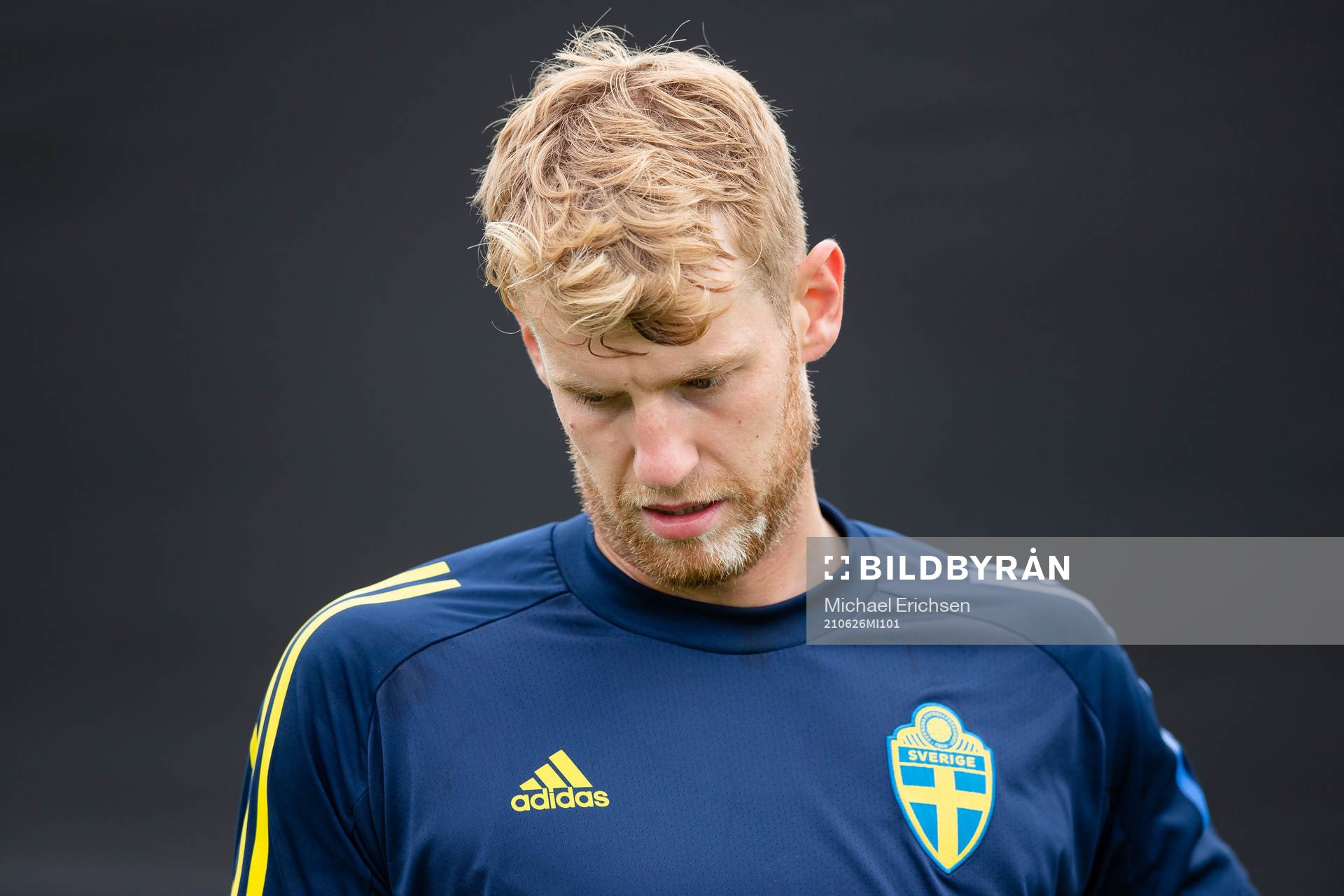 Filip Helander of the Swedish national football team at a