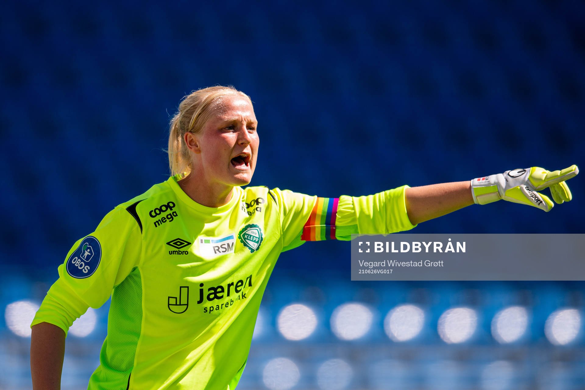 Goalkeeper Kathrine Østergaard Larsen of Klepp