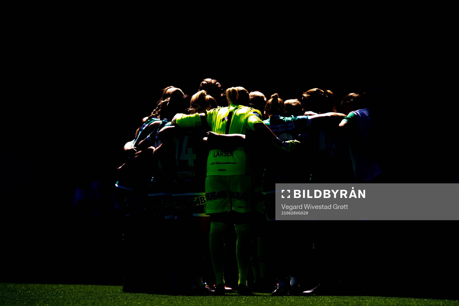 Goalkeeper Kathrine Østergaard Larsen and the players of