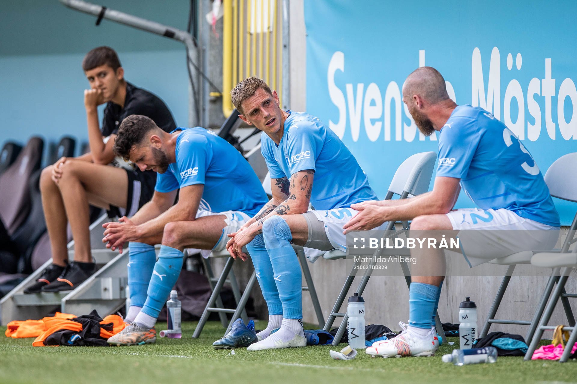 Malmö FFs Erdal Rakip, Sören Rieks och Jo Inge Berget