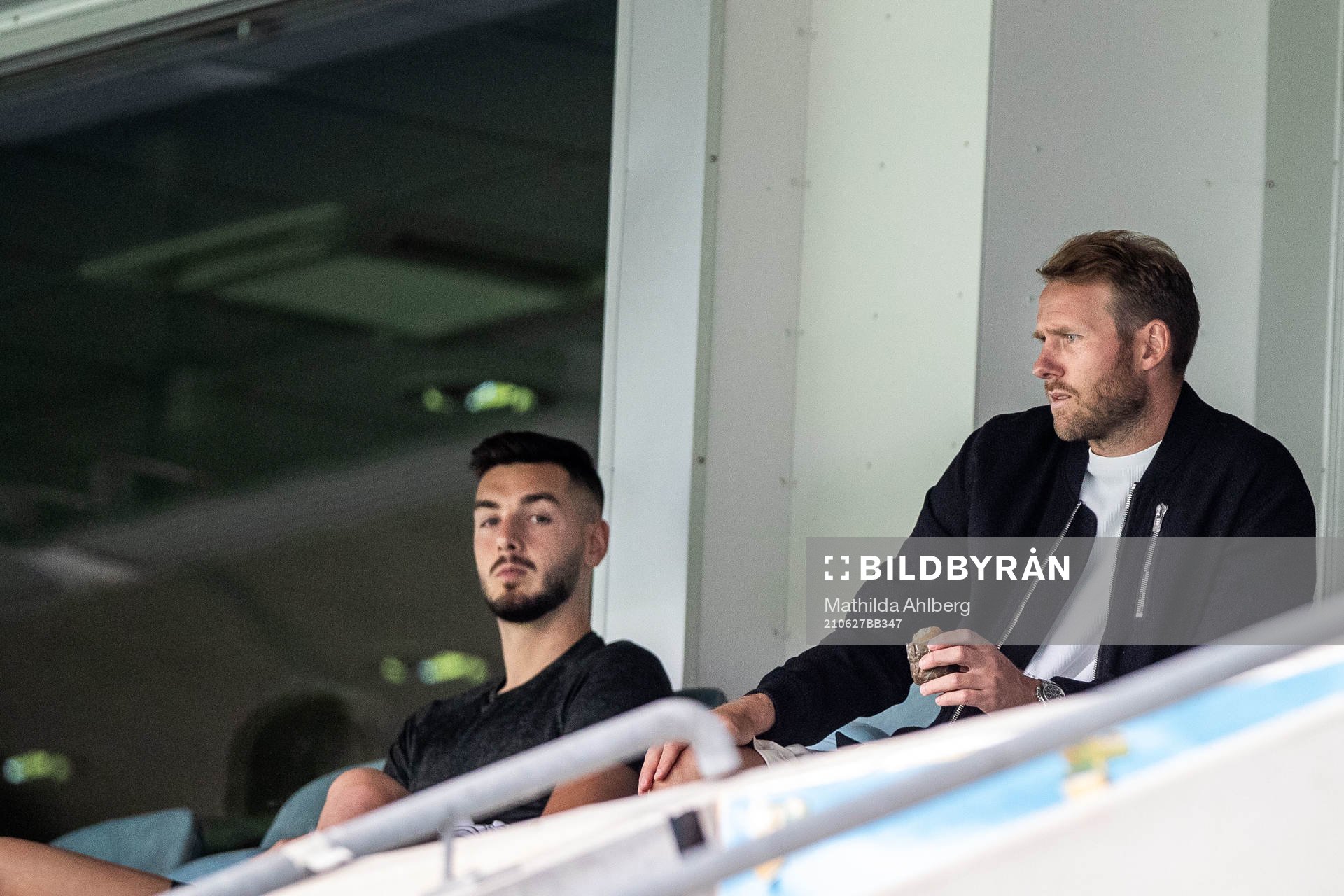 Malmö FFs målvakt Marko Johansson och Ola Toivonen på