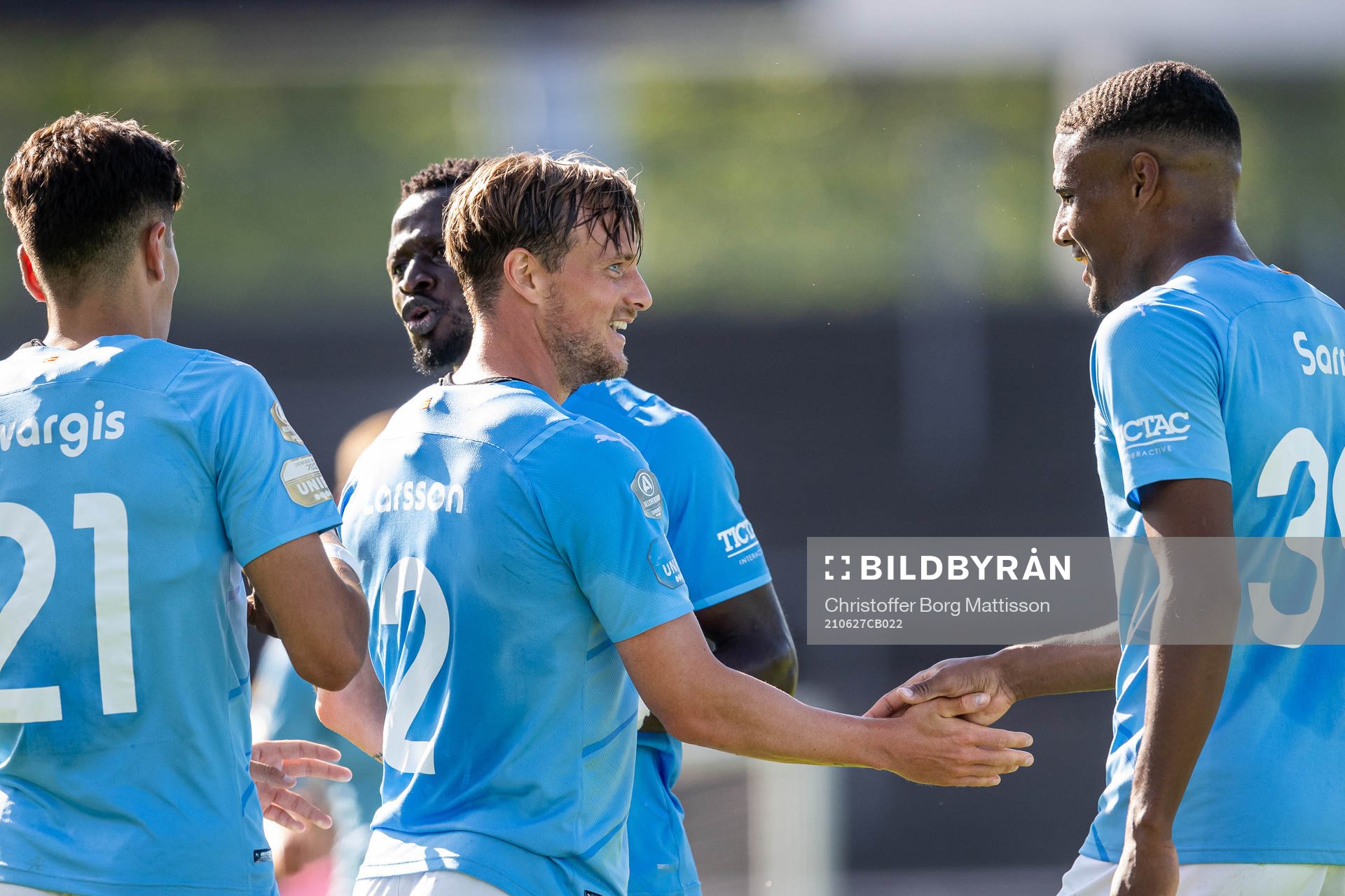 Malmö FFs Eric Larsson jublar