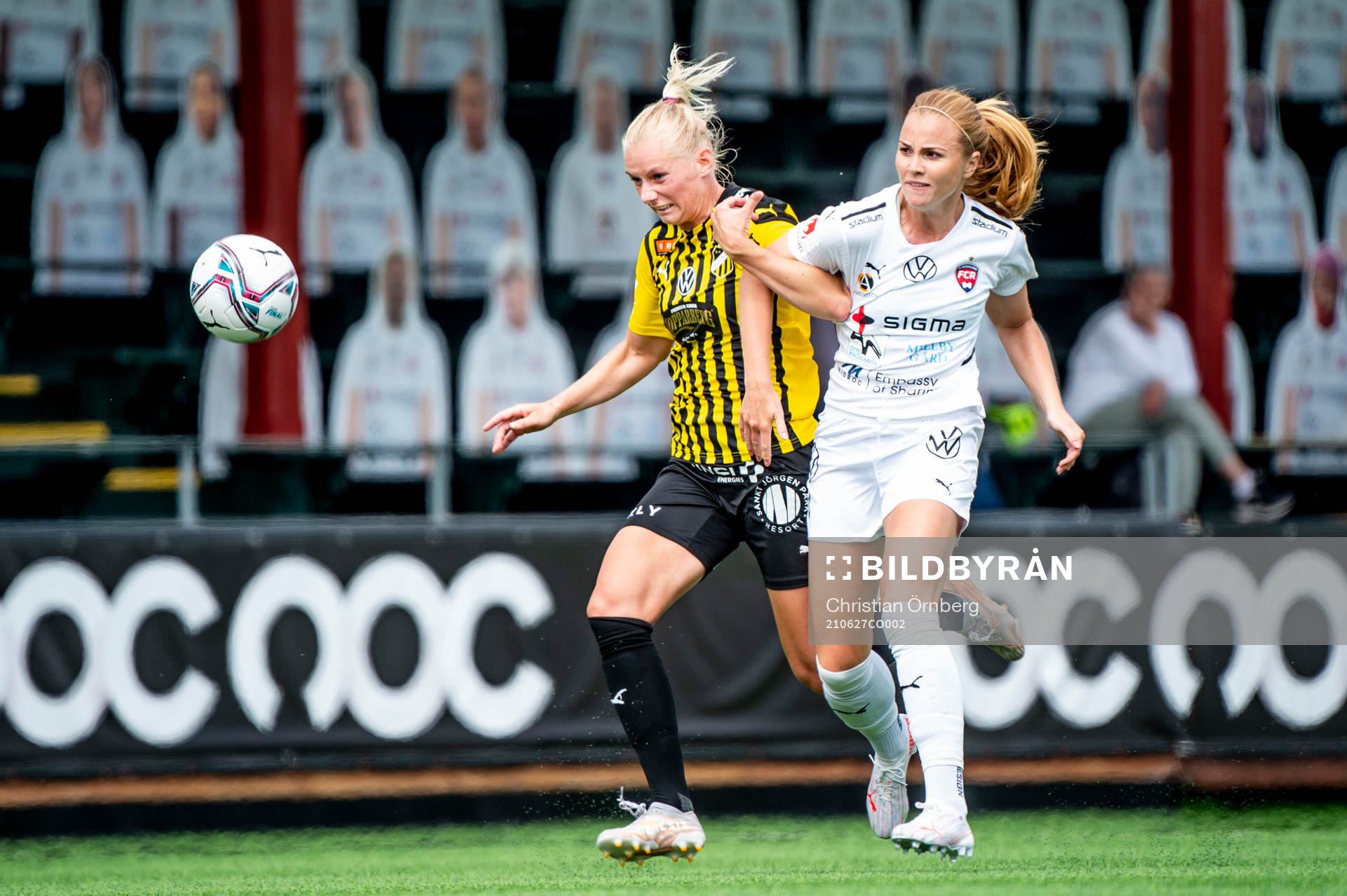 Häckens Stina Blackstenius mot Rosengårds Glódís Perla