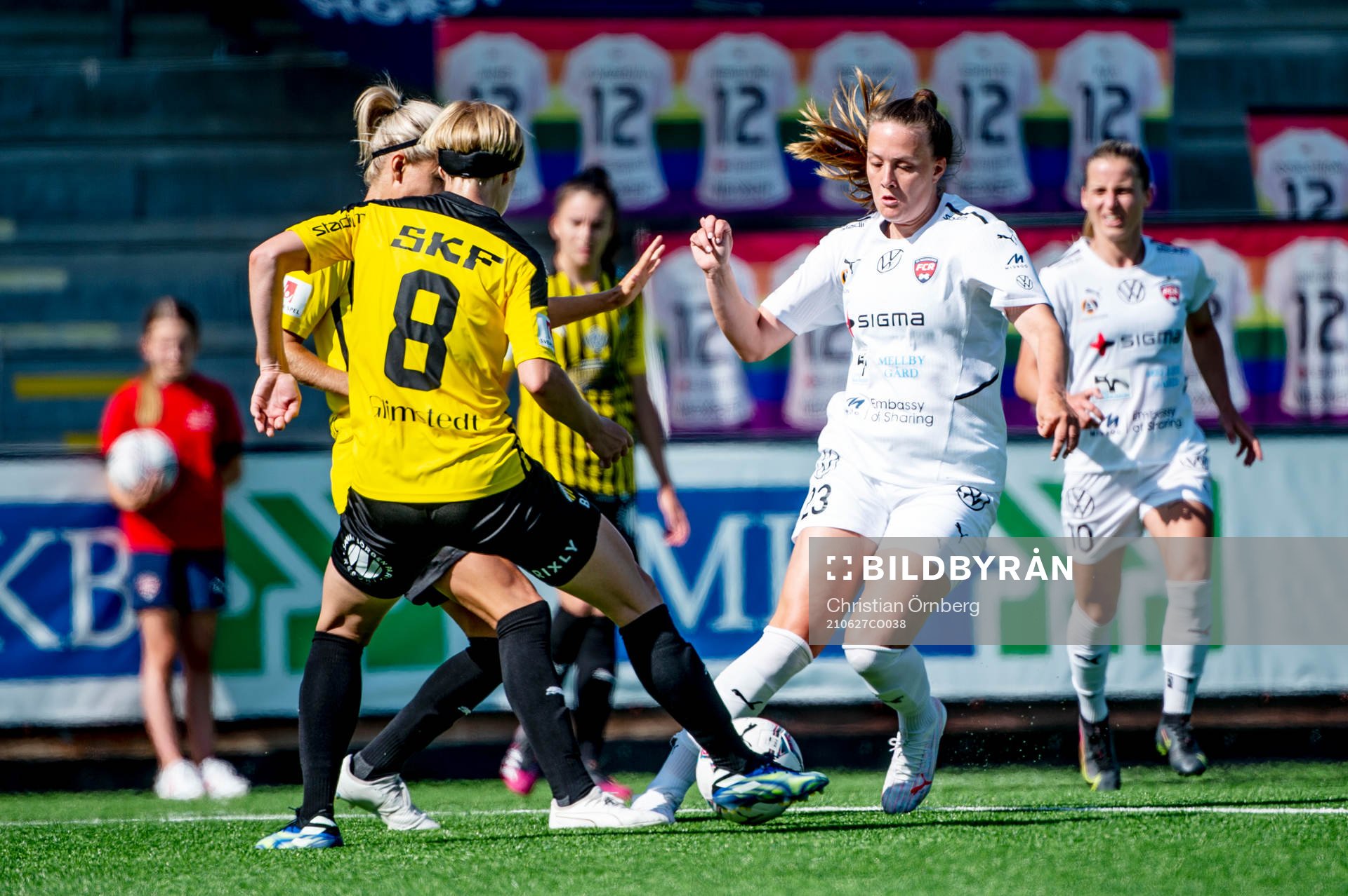 Rosengårds Stefanie Sanders mot Häckens Luna Nörgaard