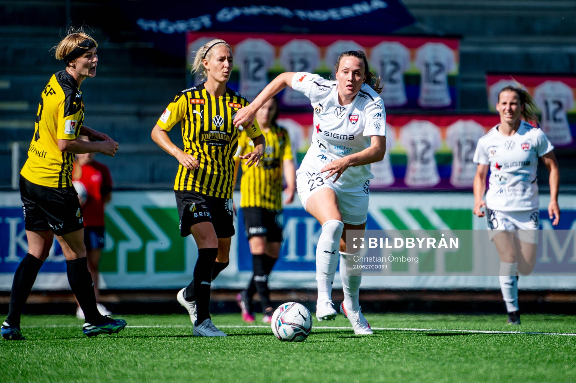 Rosengårds Stefanie Sanders mot Häckens Luna Nörgaard