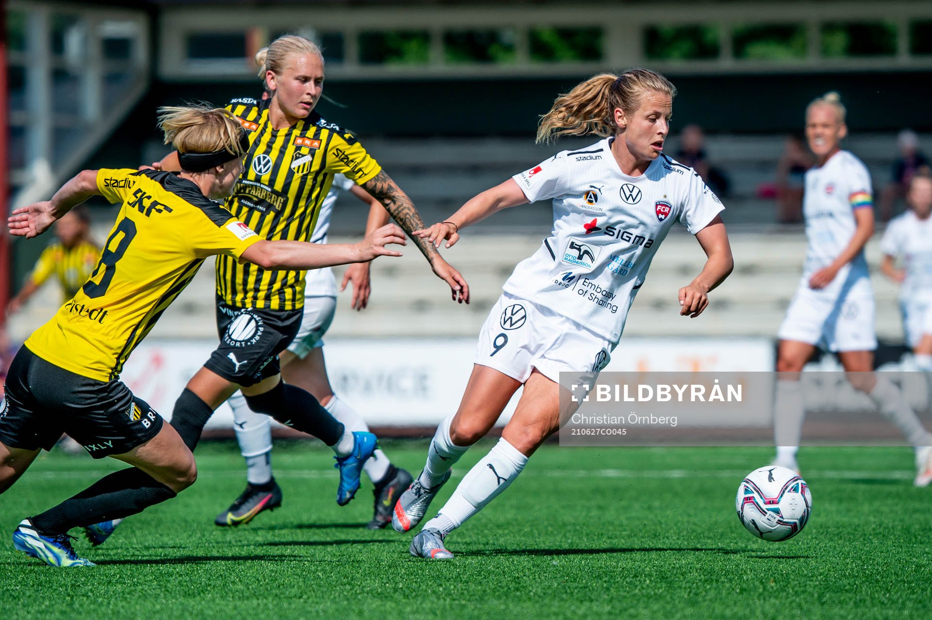 Rosengårds Anna Anvegård mot Häckens Luna Nörgaard