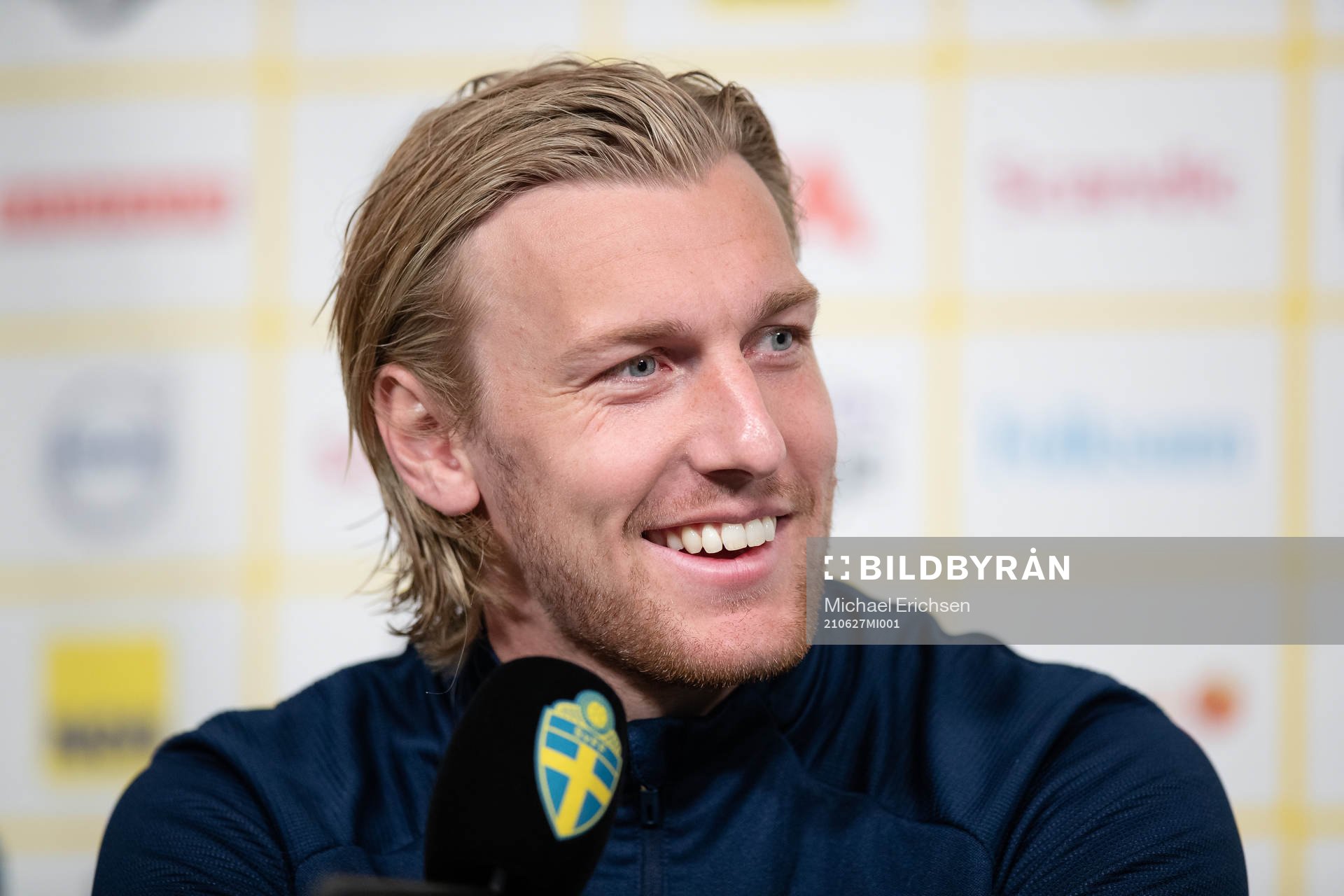 Emil Forsberg of the Swedish national football team at a