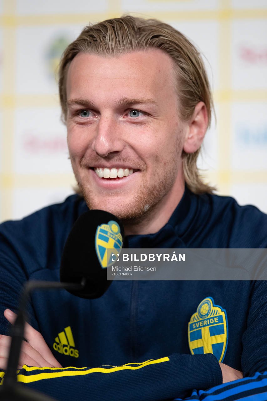 Emil Forsberg of the Swedish national football team at a