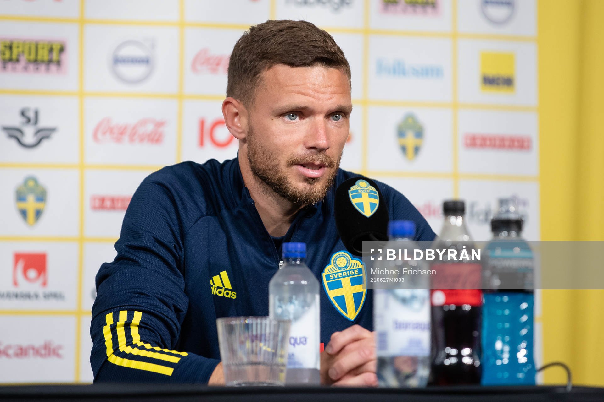 Marcus Berg of the Swedish national football team at a