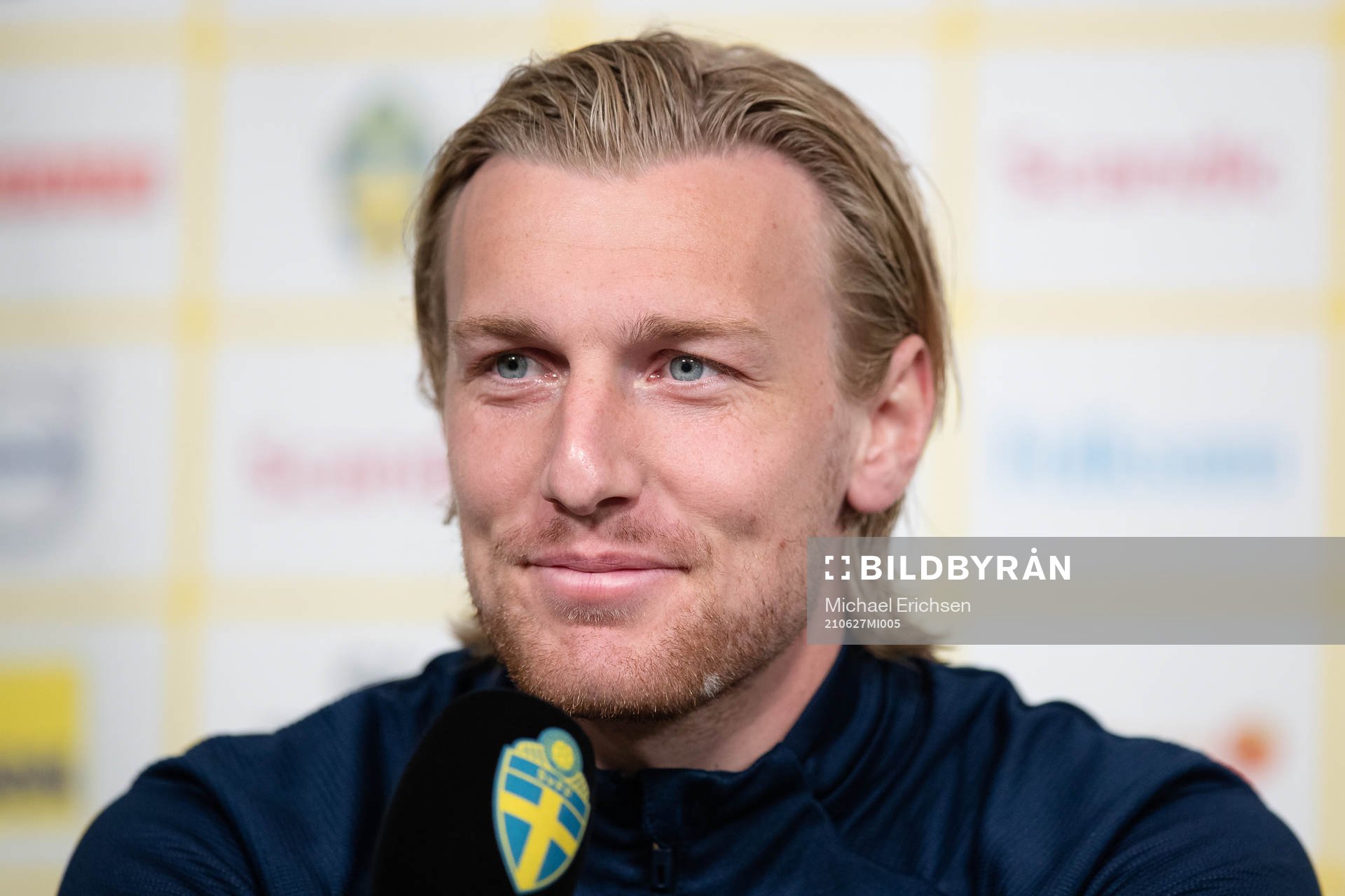 Emil Forsberg of the Swedish national football team at a