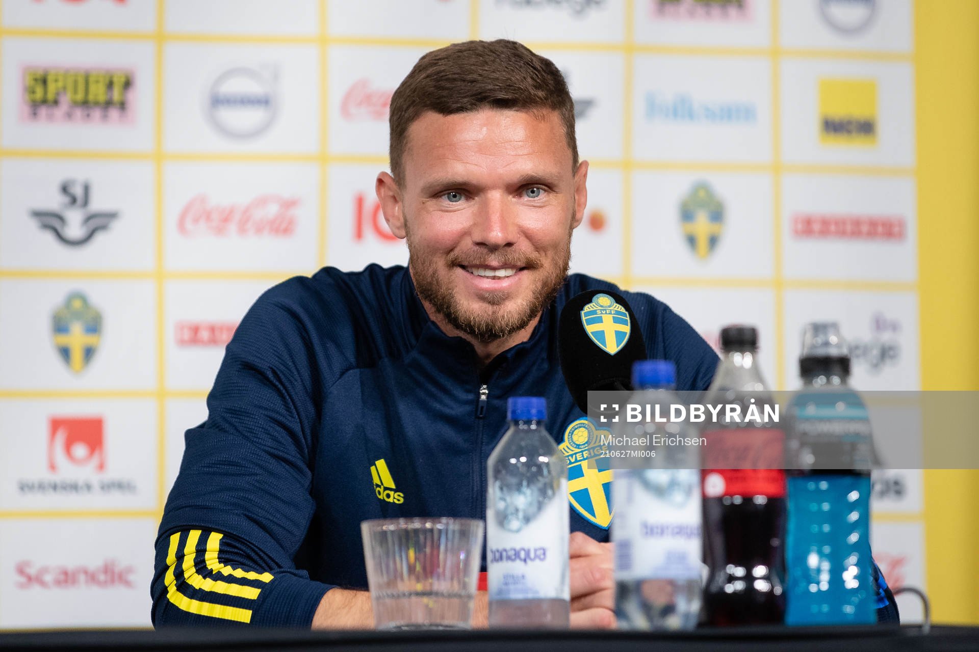 Marcus Berg of the Swedish national football team at a