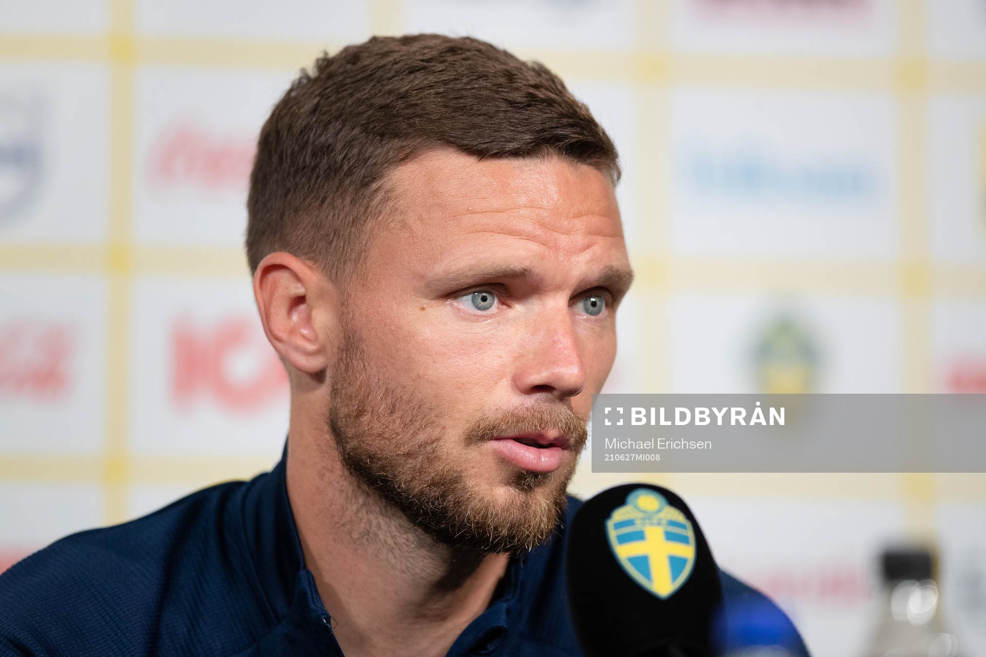 Marcus Berg of the Swedish national football team at a