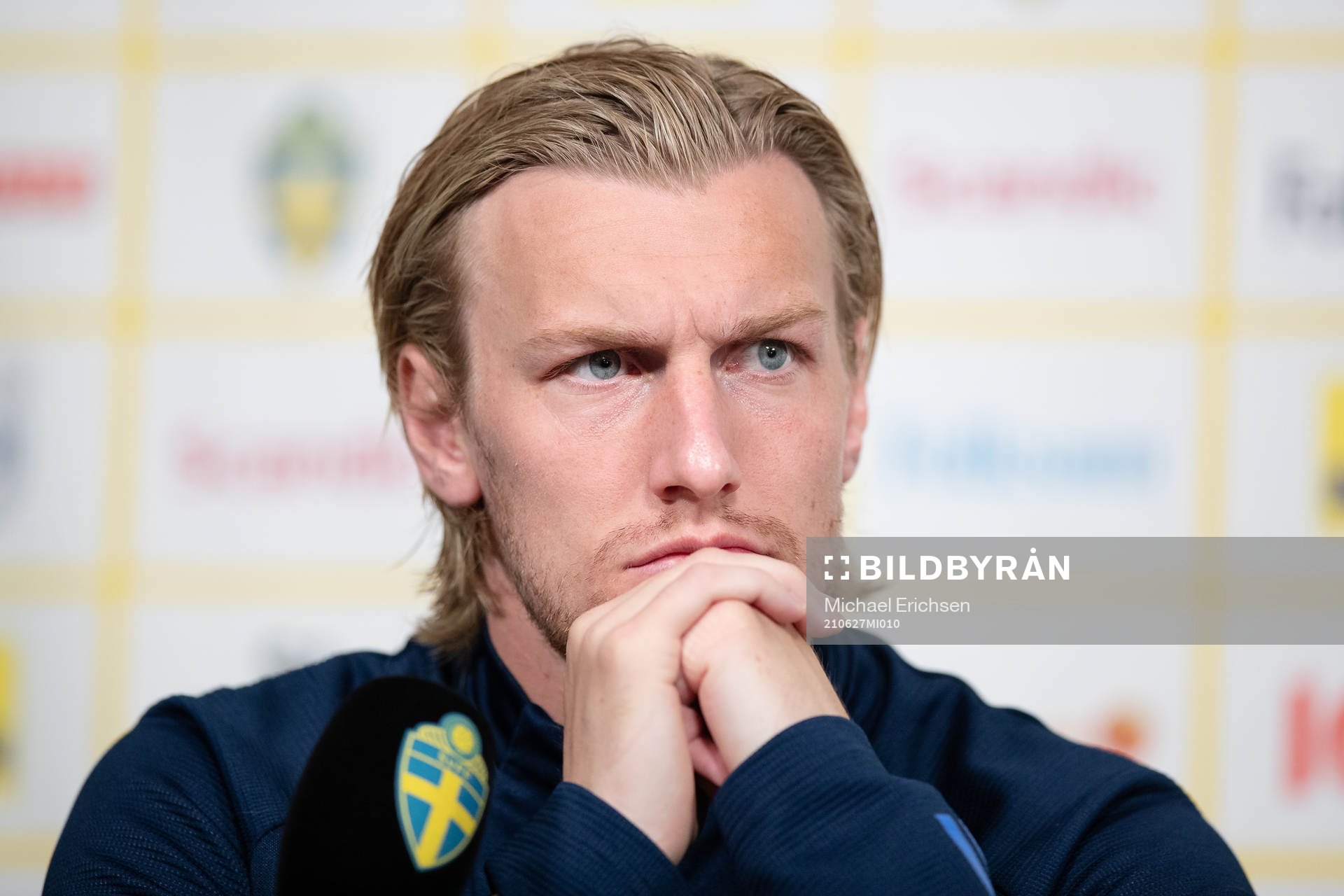 Emil Forsberg of the Swedish national football team at a