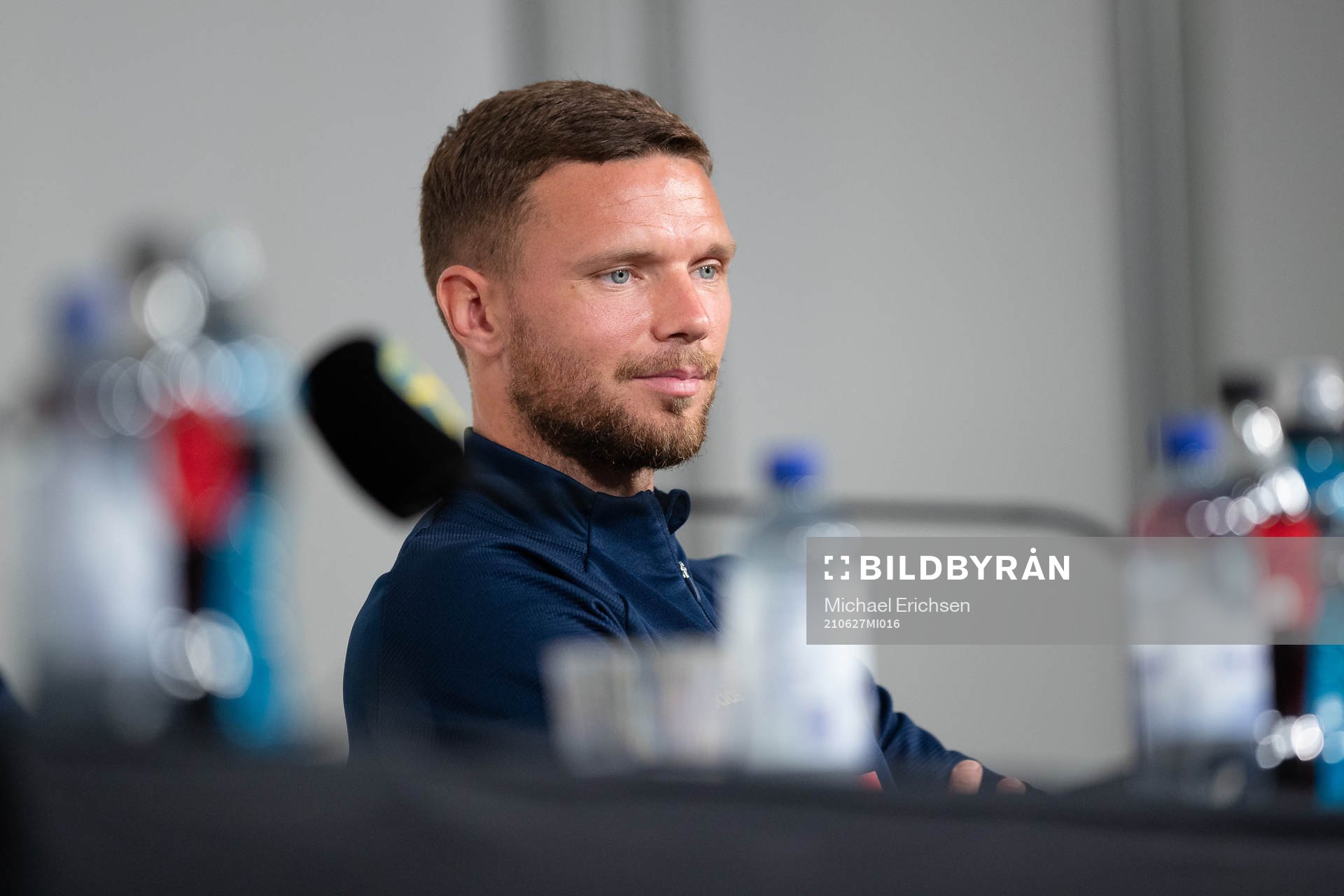 Marcus Berg of the Swedish national football team at a