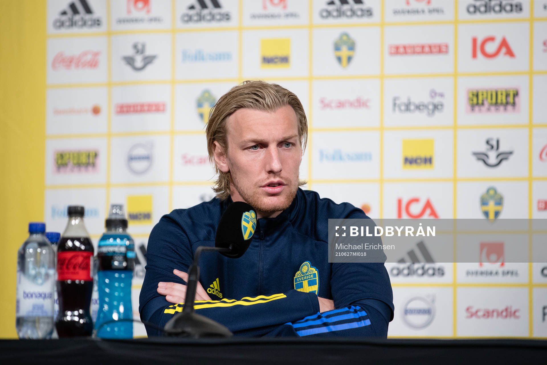 Emil Forsberg of the Swedish national football team at a