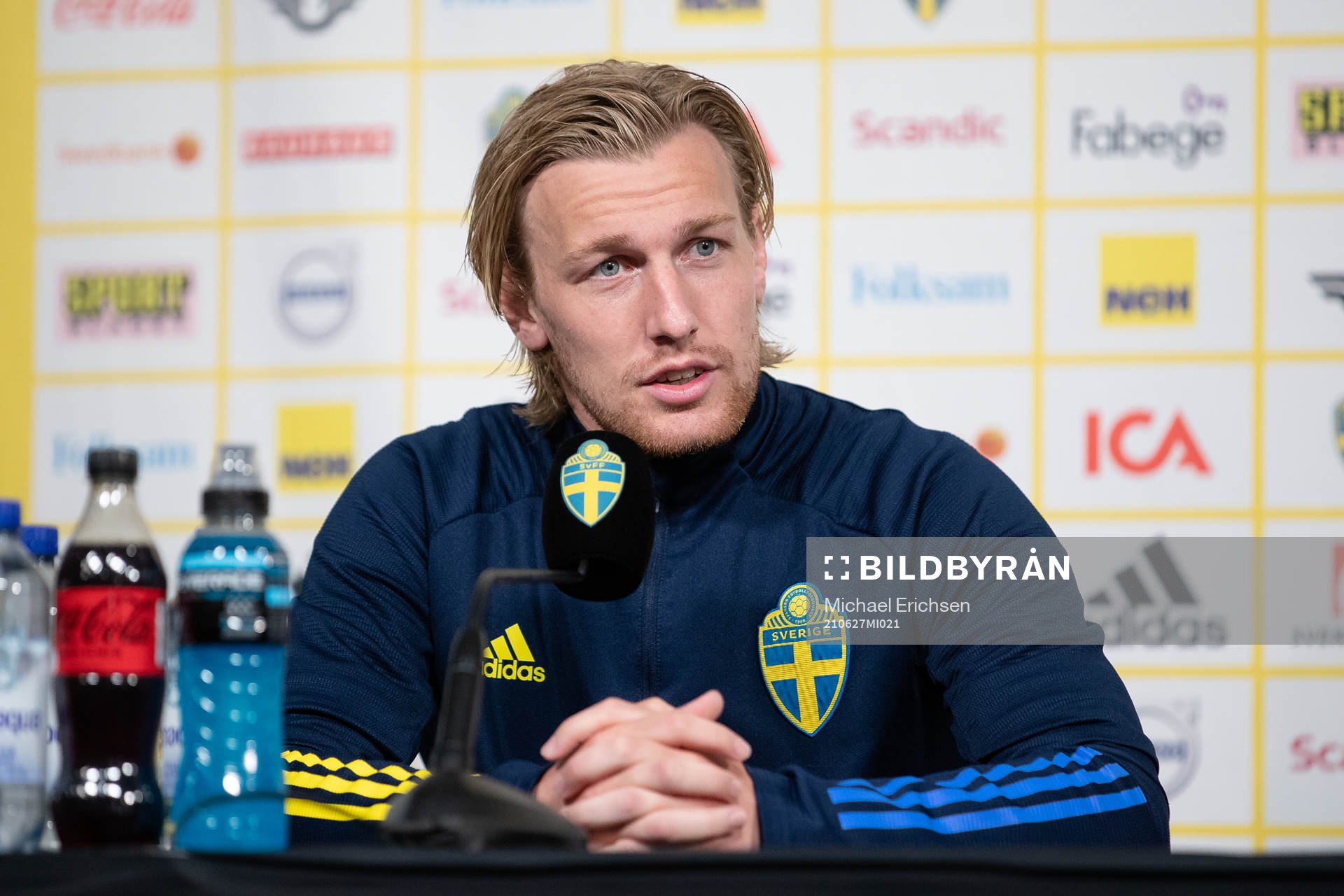 Emil Forsberg of the Swedish national football team at a