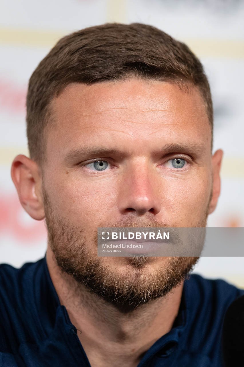 Marcus Berg of the Swedish national football team at a