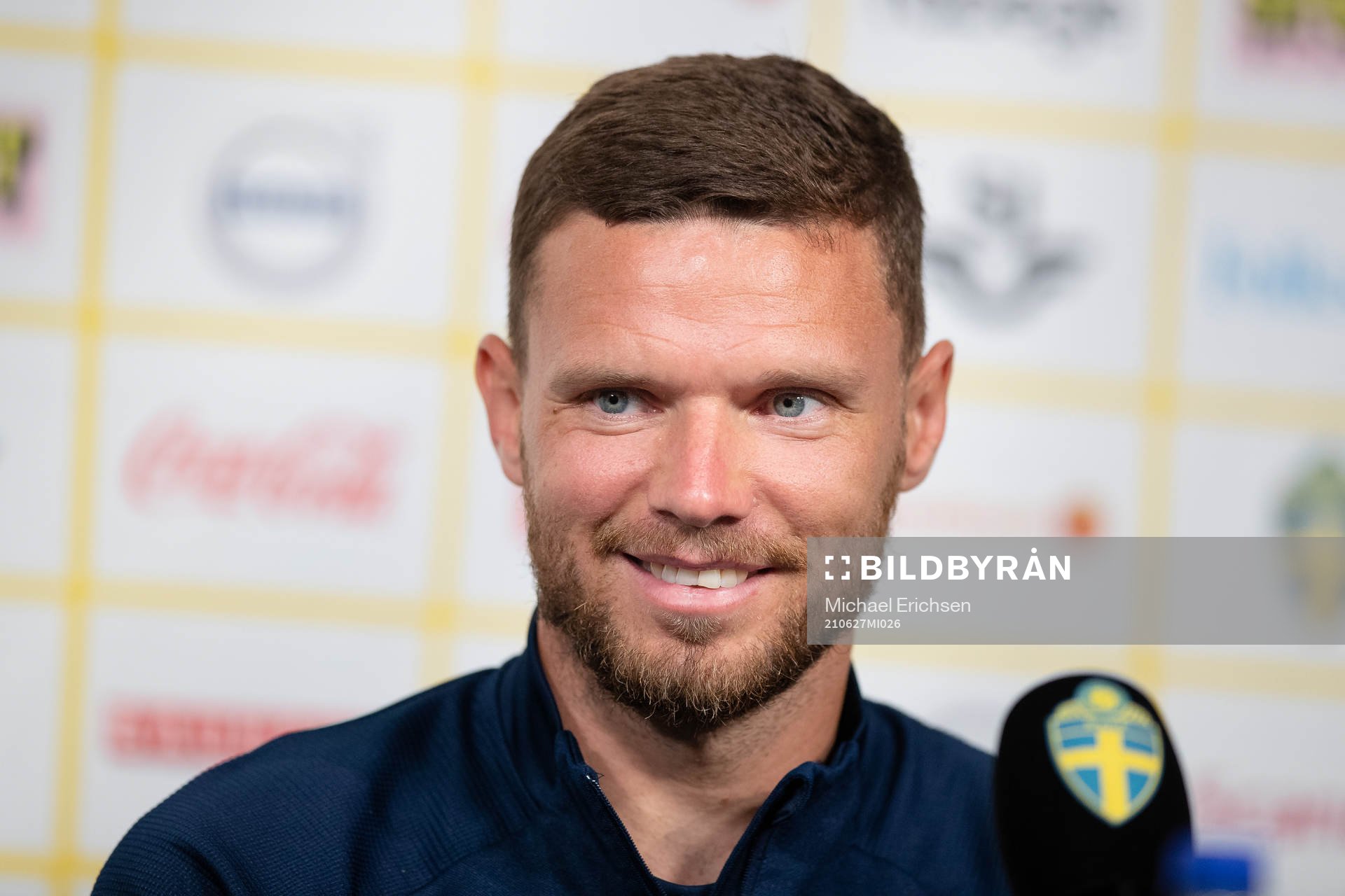 Marcus Berg of the Swedish national football team at a