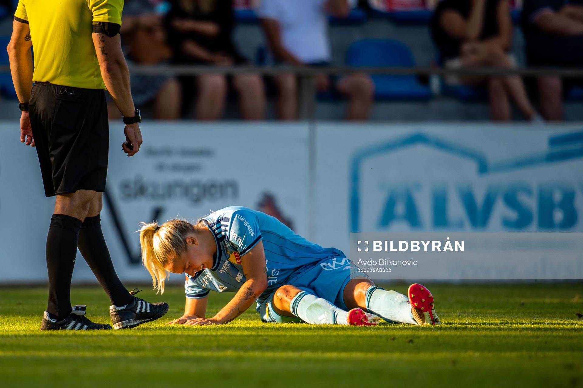 Djurgårdens Fanny Lång har ont