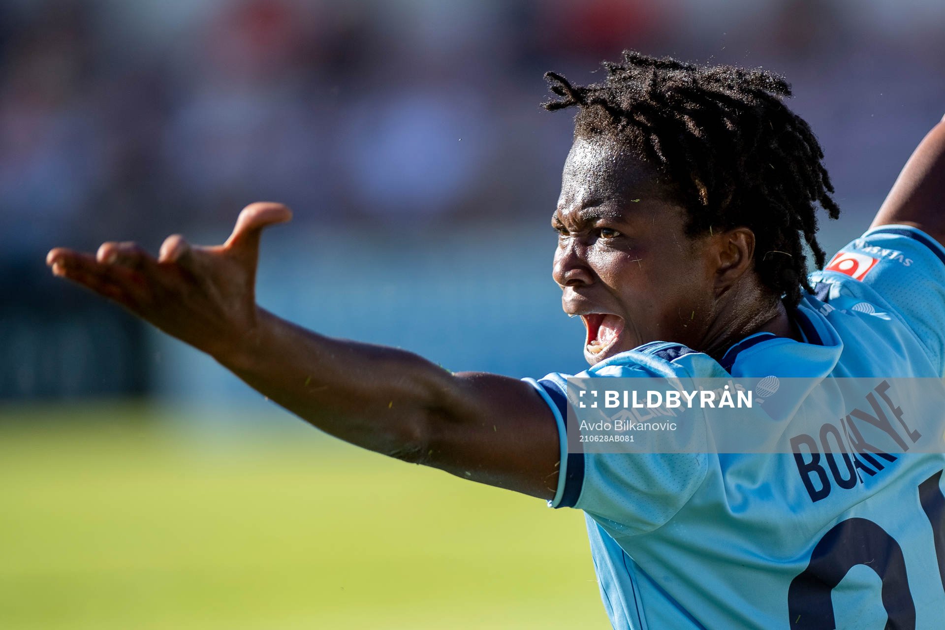 Djurgårdens Portia Boakye agerar