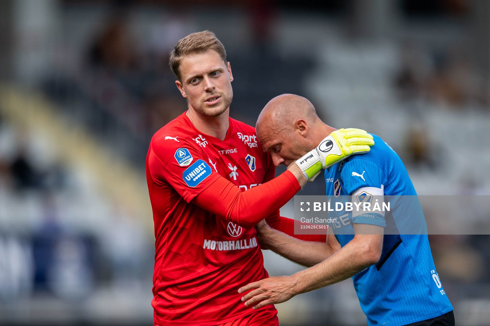 Halmstads målvakt Malkolm Nilsson Säfqvist och Andreas