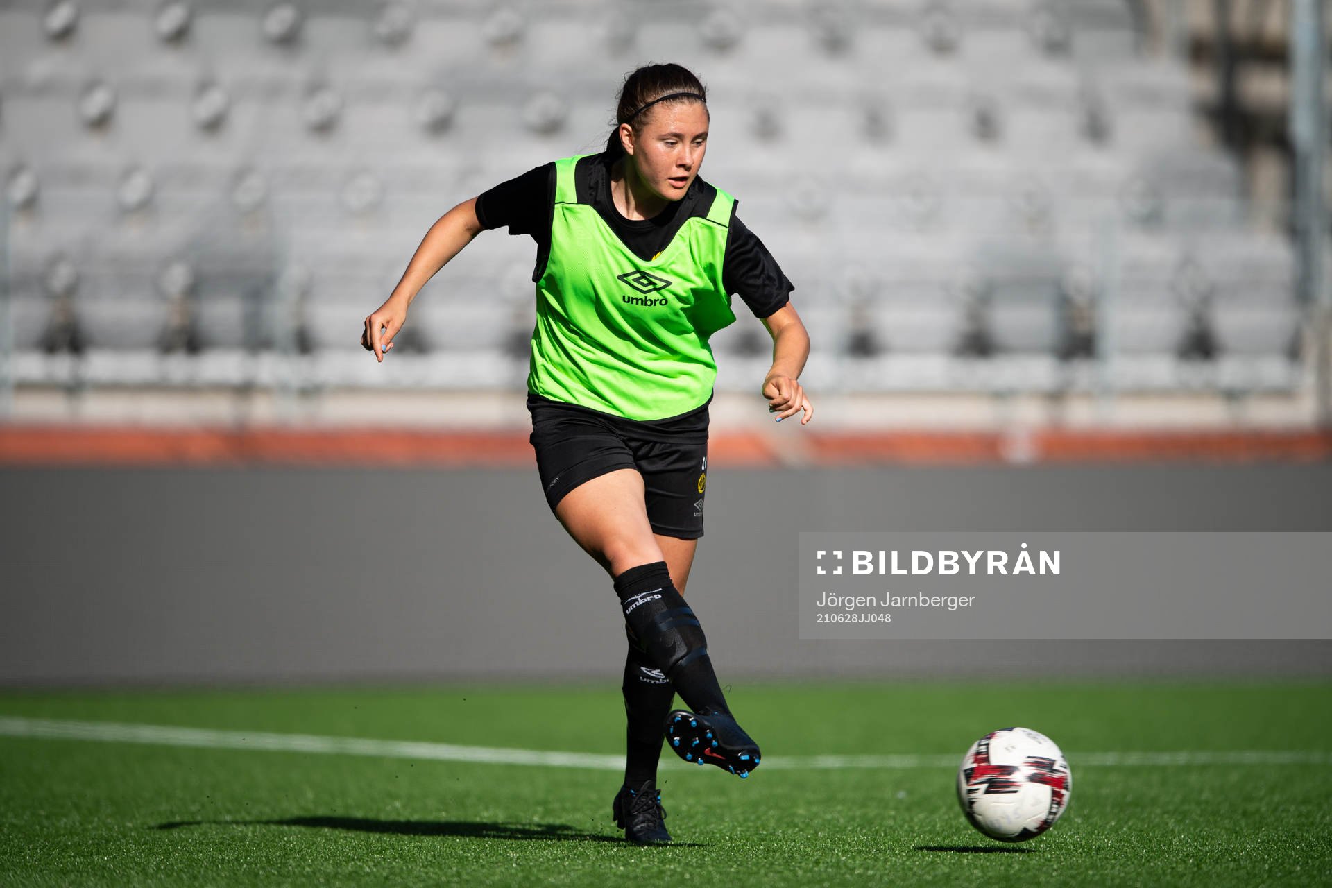 Olivia Gurtata under en träning med Elfsborg den 28 juni 2021 i Borås. 