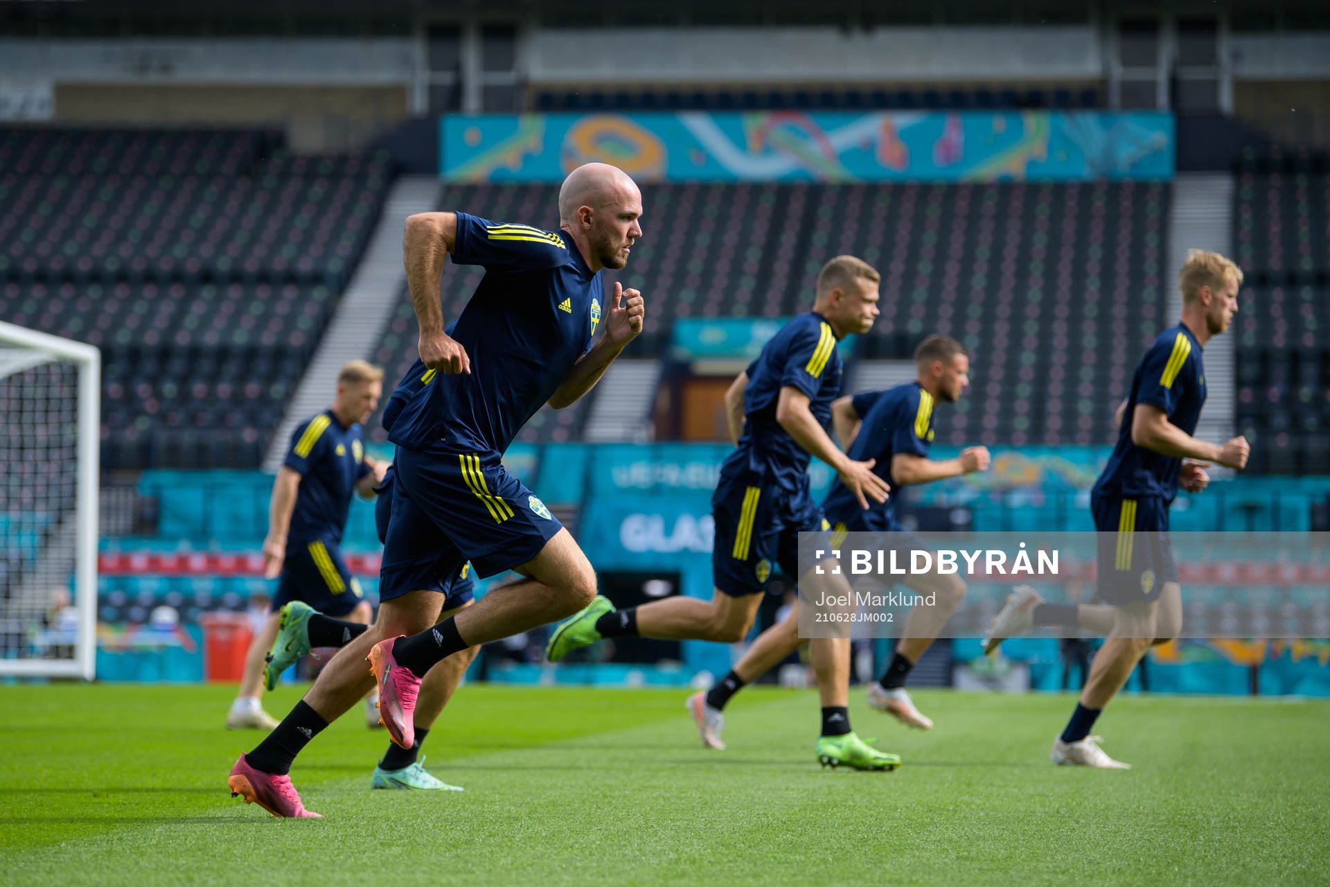 Marcus Danielson of the Swedish national football team at a