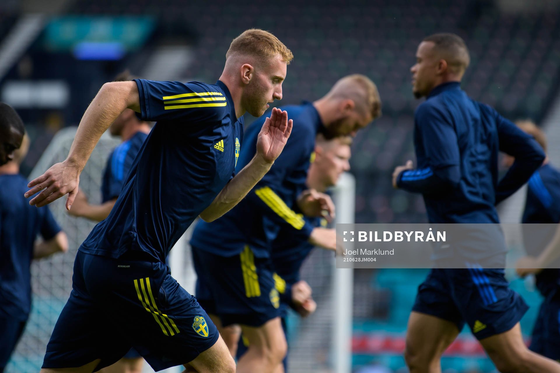 Dejan Kulusevski of the Swedish national football team at a