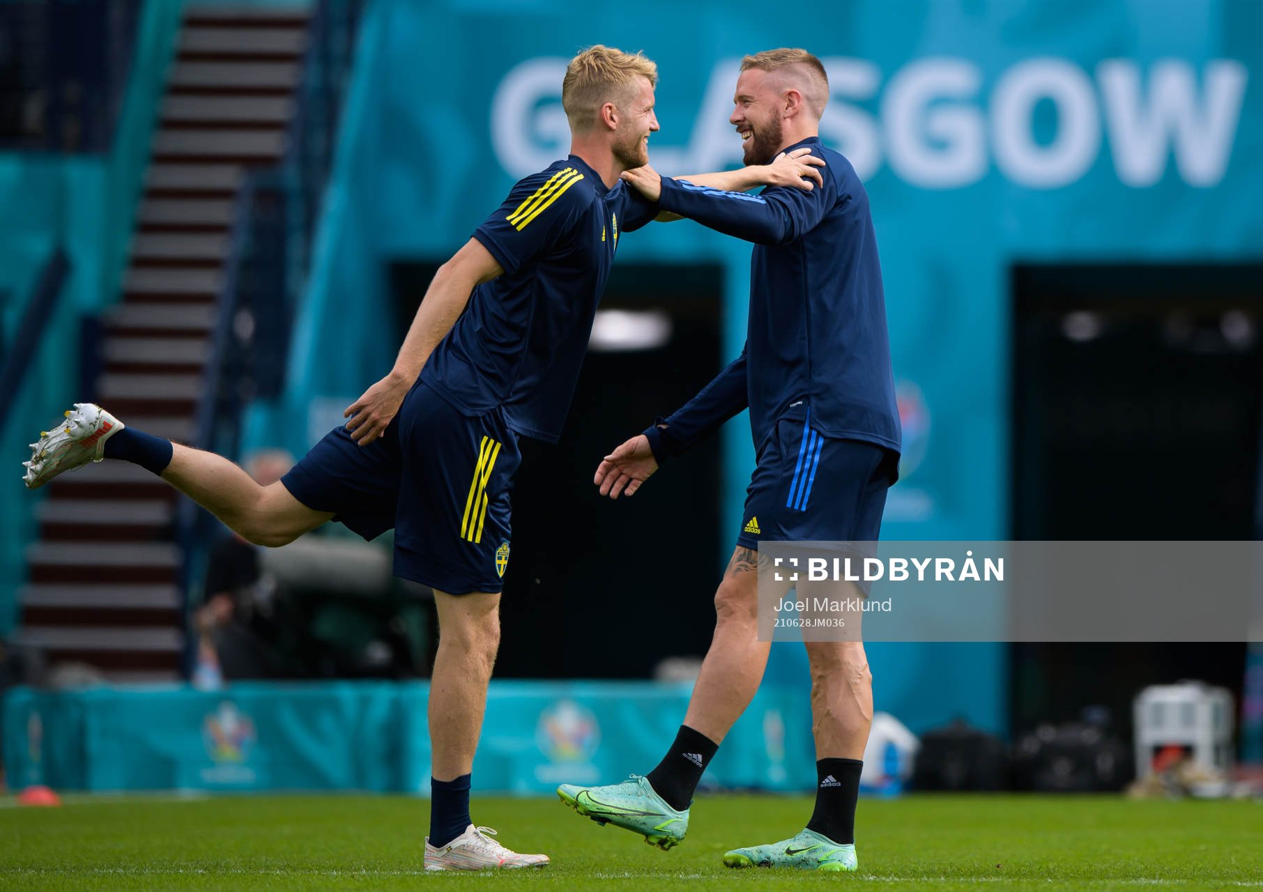 Filip Helander and Pontus Jansson of the Swedish national