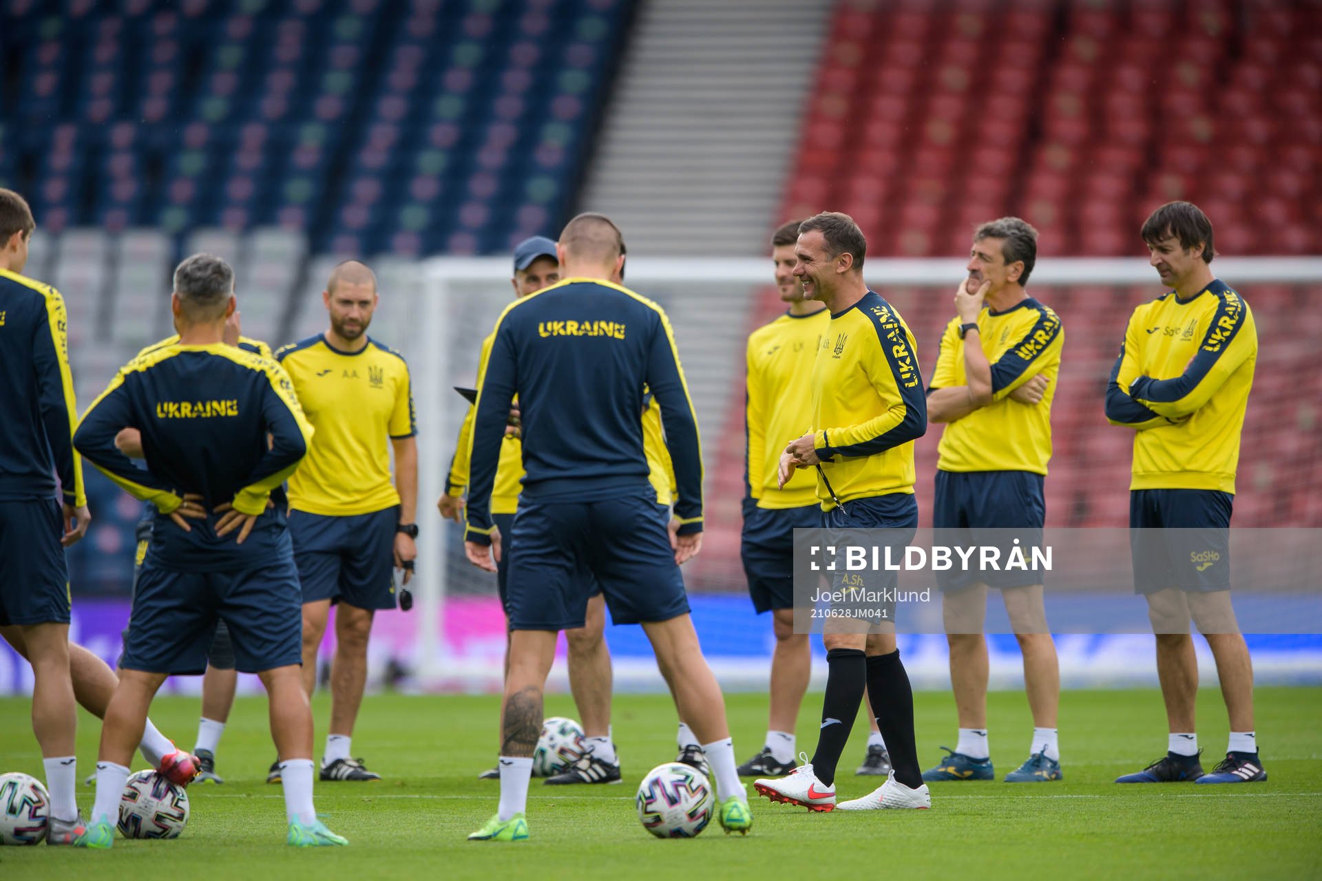 Head coach Andriy Shevchenko of the Ukrainian national
