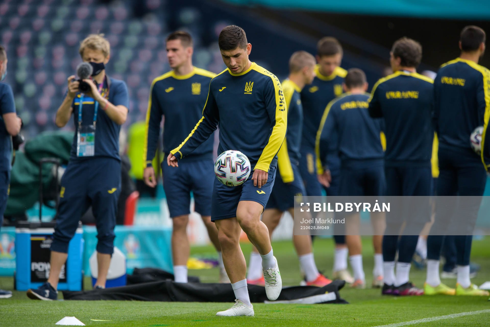 Ruslan Malinovskyi of the Ukrainian national football team