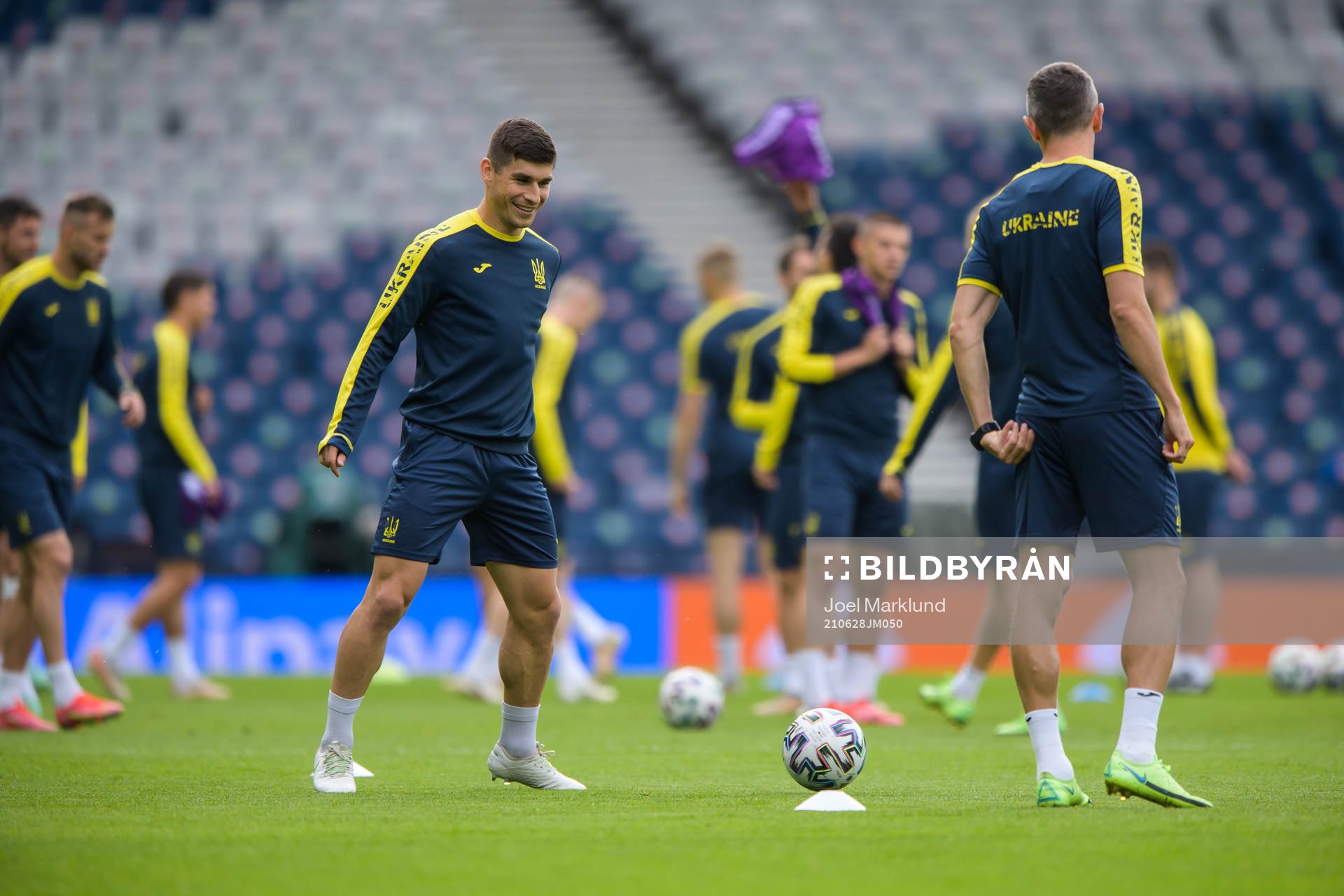 Ruslan Malinovskyi of the Ukrainian national football team