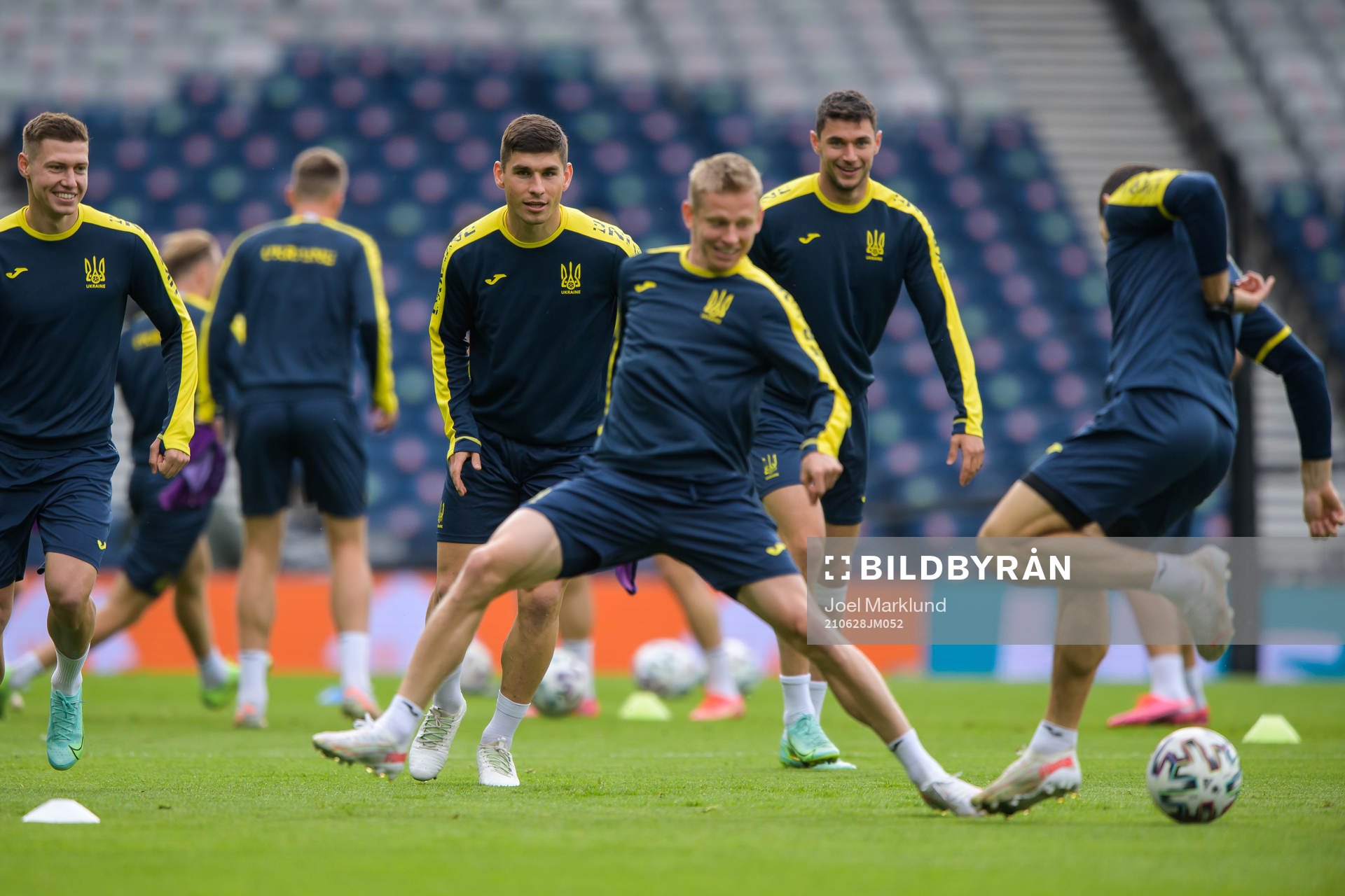 Ruslan Malinovskyi of the Ukrainian national football team