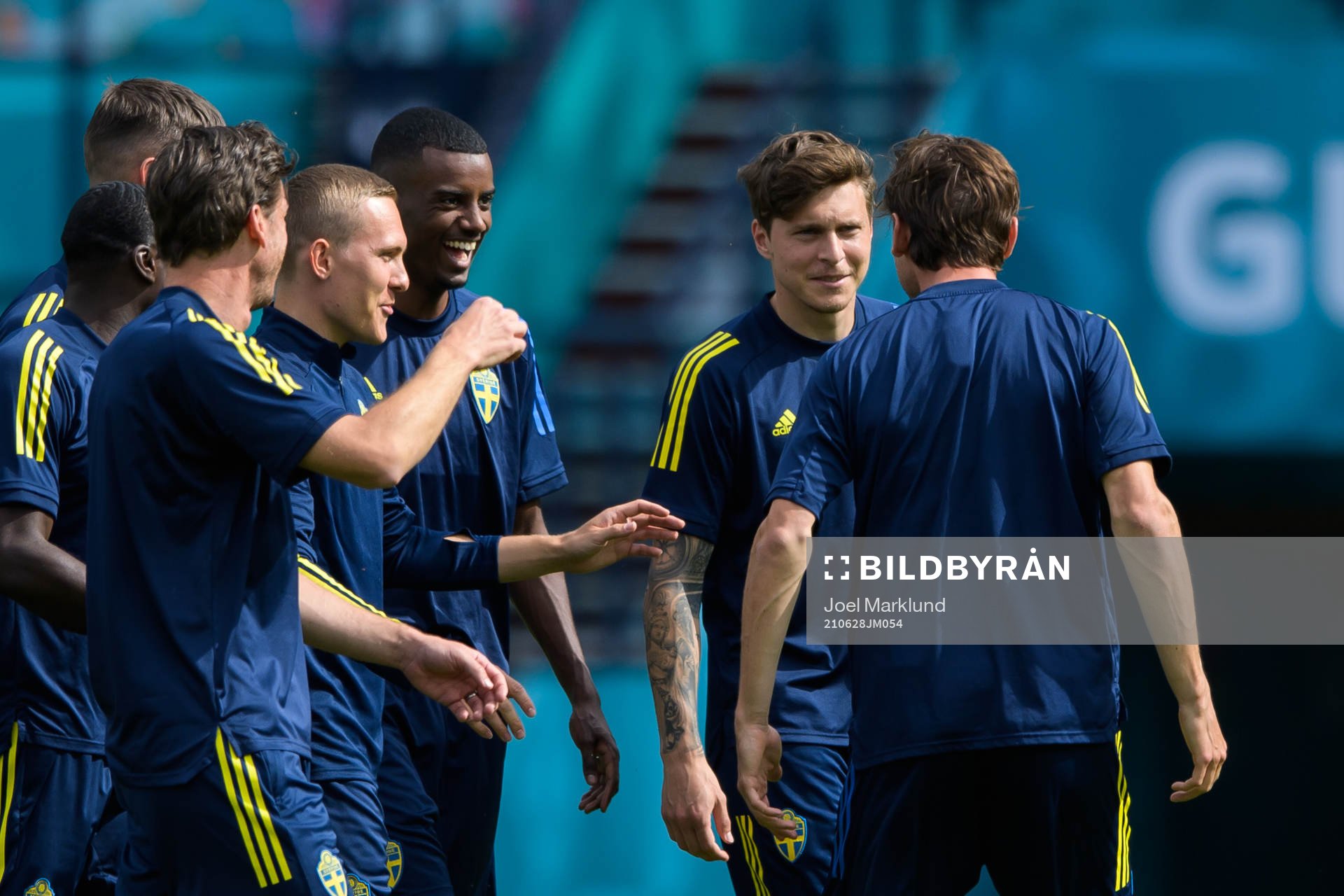 Ludwig Augustinsson, Alexander Isak and Victor Nilsson