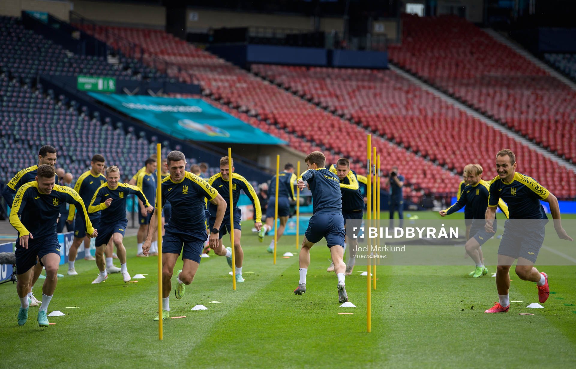 Players of the Ukrainian national football team at a