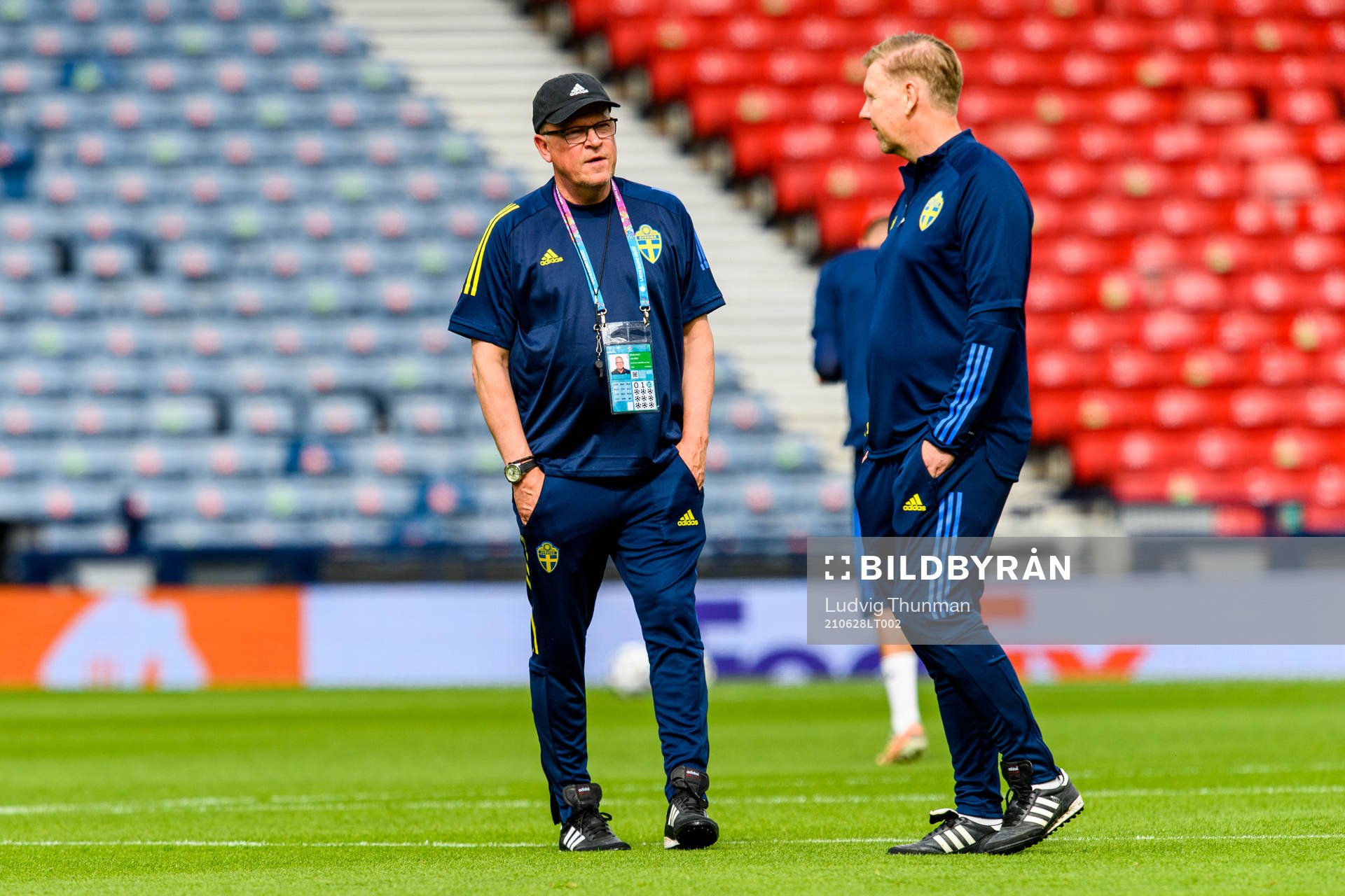 Head coach Janne Andersson and assistant coach Peter