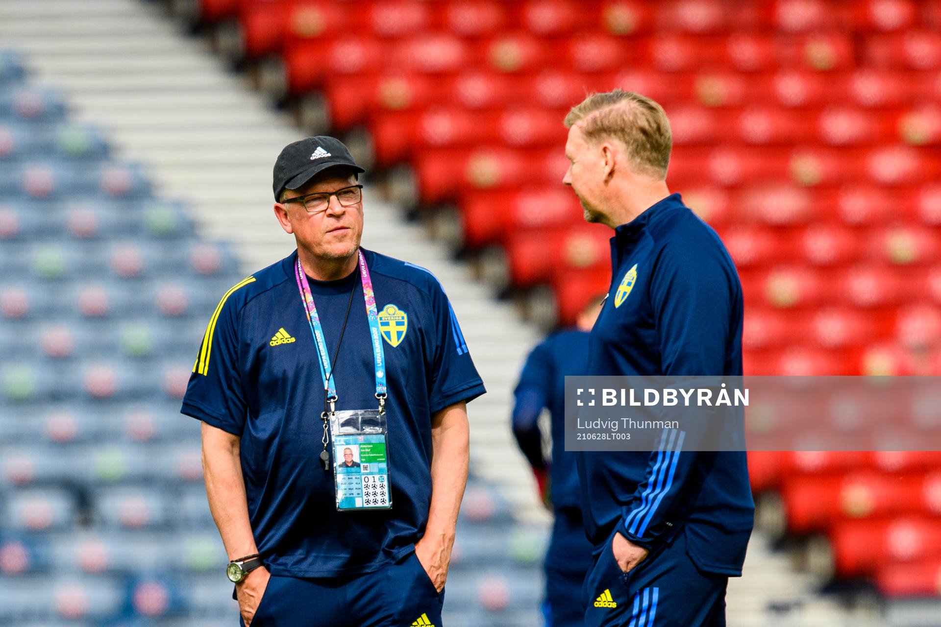 Head coach Janne Andersson and assistant coach Peter