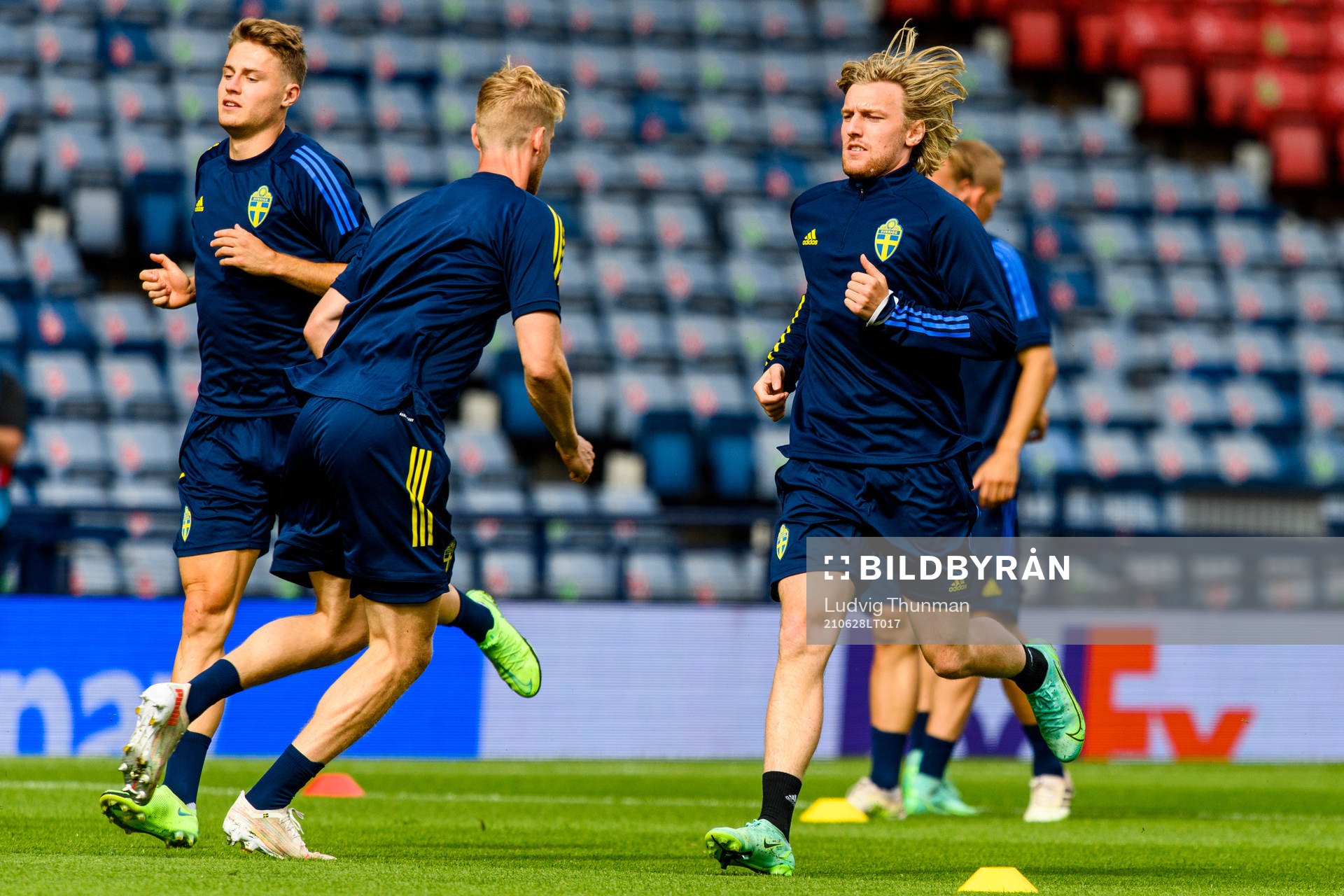 Emil Forsberg of the Swedish national football team at a