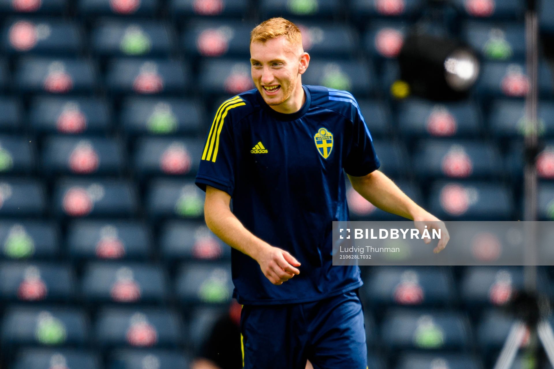 Dejan Kulusevski of the Swedish national football team at a