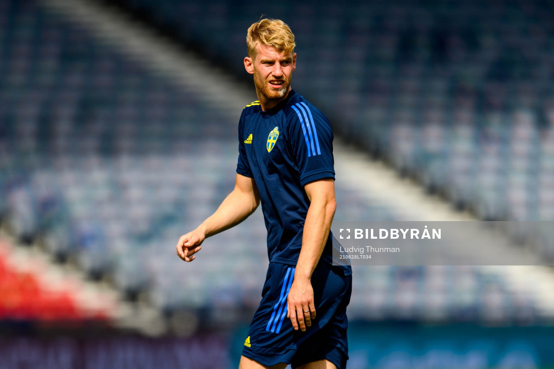 Filip Helander of the Swedish national football team at a