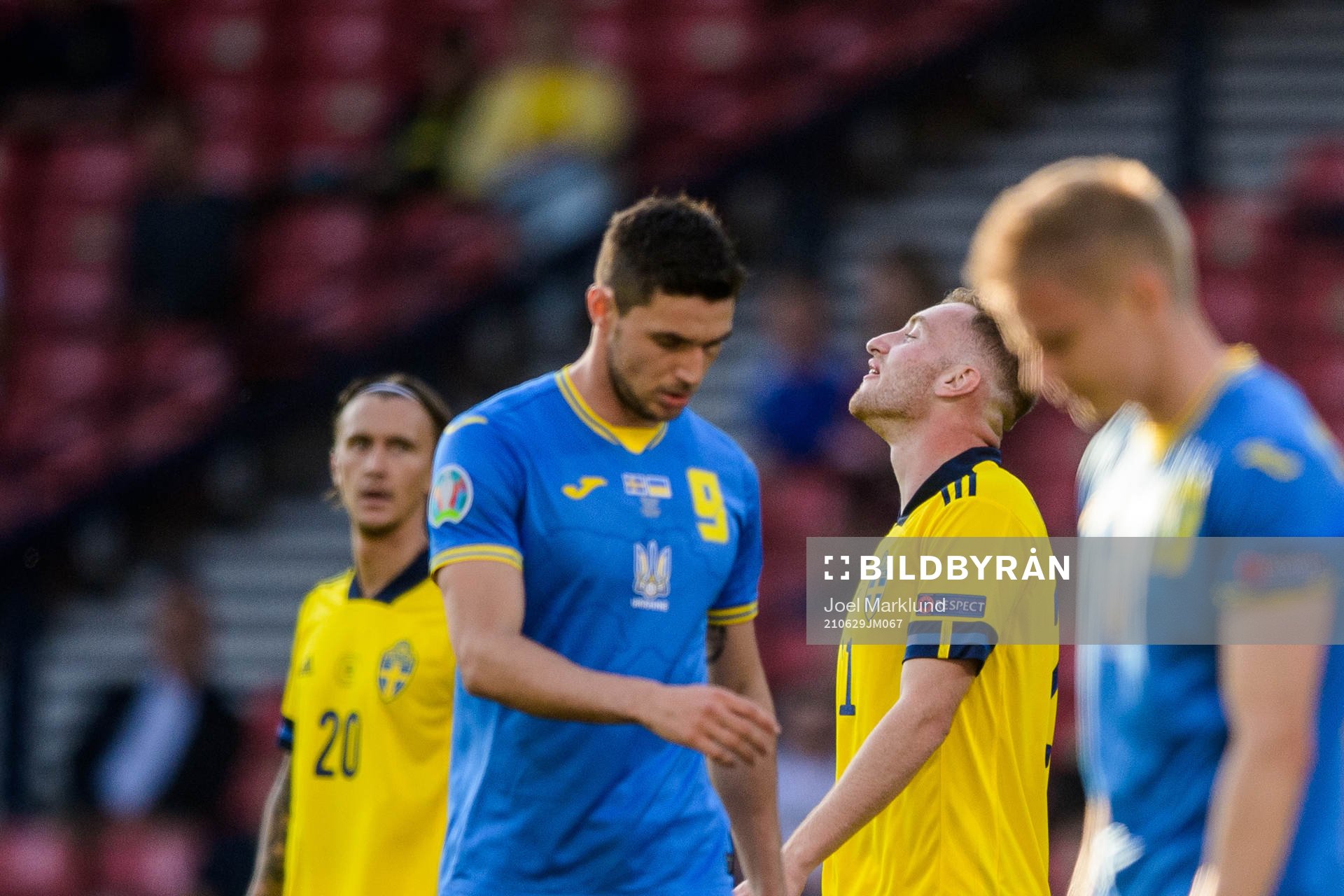 Dejan Kulusevski of Sweden looks dejected